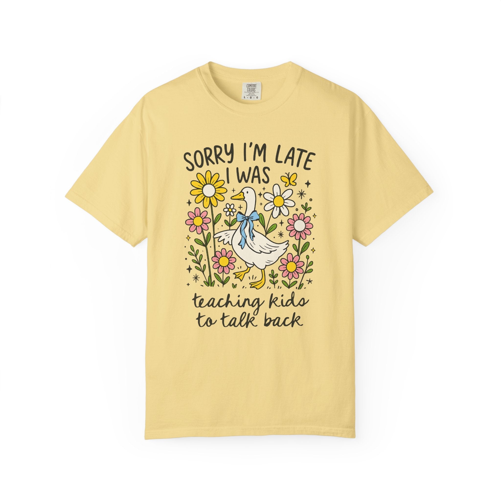 Speech Therapist Funny Saying T-Shirt with Cute 90s Doodles, Silly Goose Speech Language Pathologist Tee with Flowers, Teacher Appreciation - Opal and June