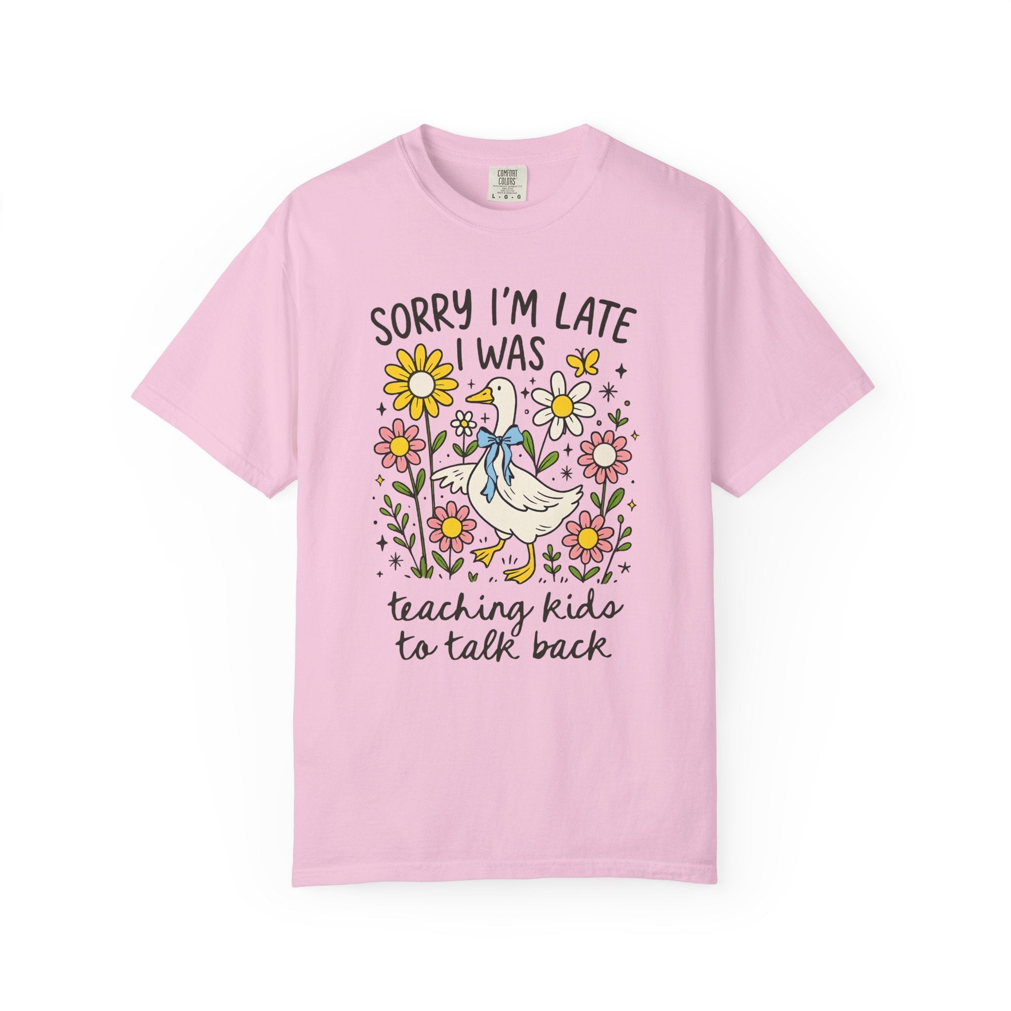 Speech Therapist Funny Saying T-Shirt with Cute 90s Doodles, Silly Goose Speech Language Pathologist Tee with Flowers, Teacher Appreciation - Opal and June