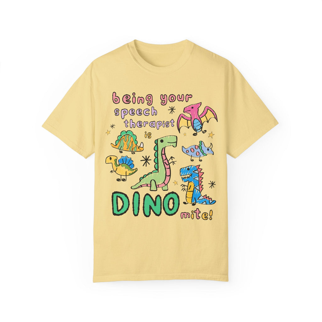 Speech Therapist Thank You Gift, Speech Language Pathologist T-Shirt, Dinosaur Lover Tee Shirt, Elementary Speech Teacher, Cute 90s Doodles - Opal and June