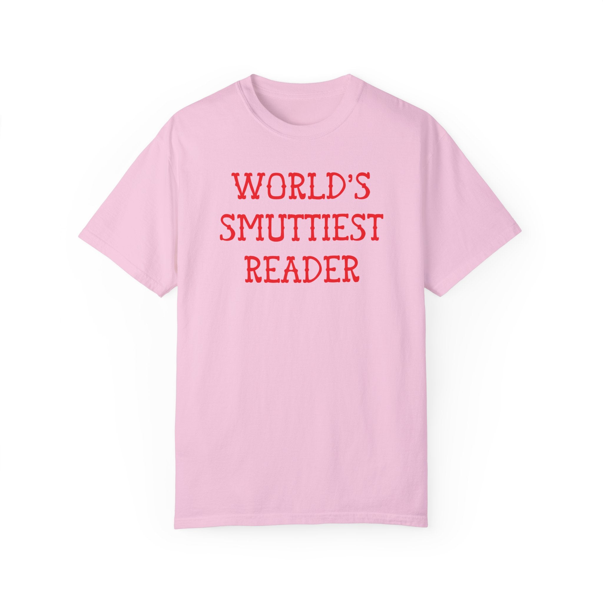 Spicy Book Reader Tee Shirt for Friend Who Loves Dark Romance Novels, Funny Saying Gag Gift for Romance Reader, World's Smuttiest Reader - Opal and June