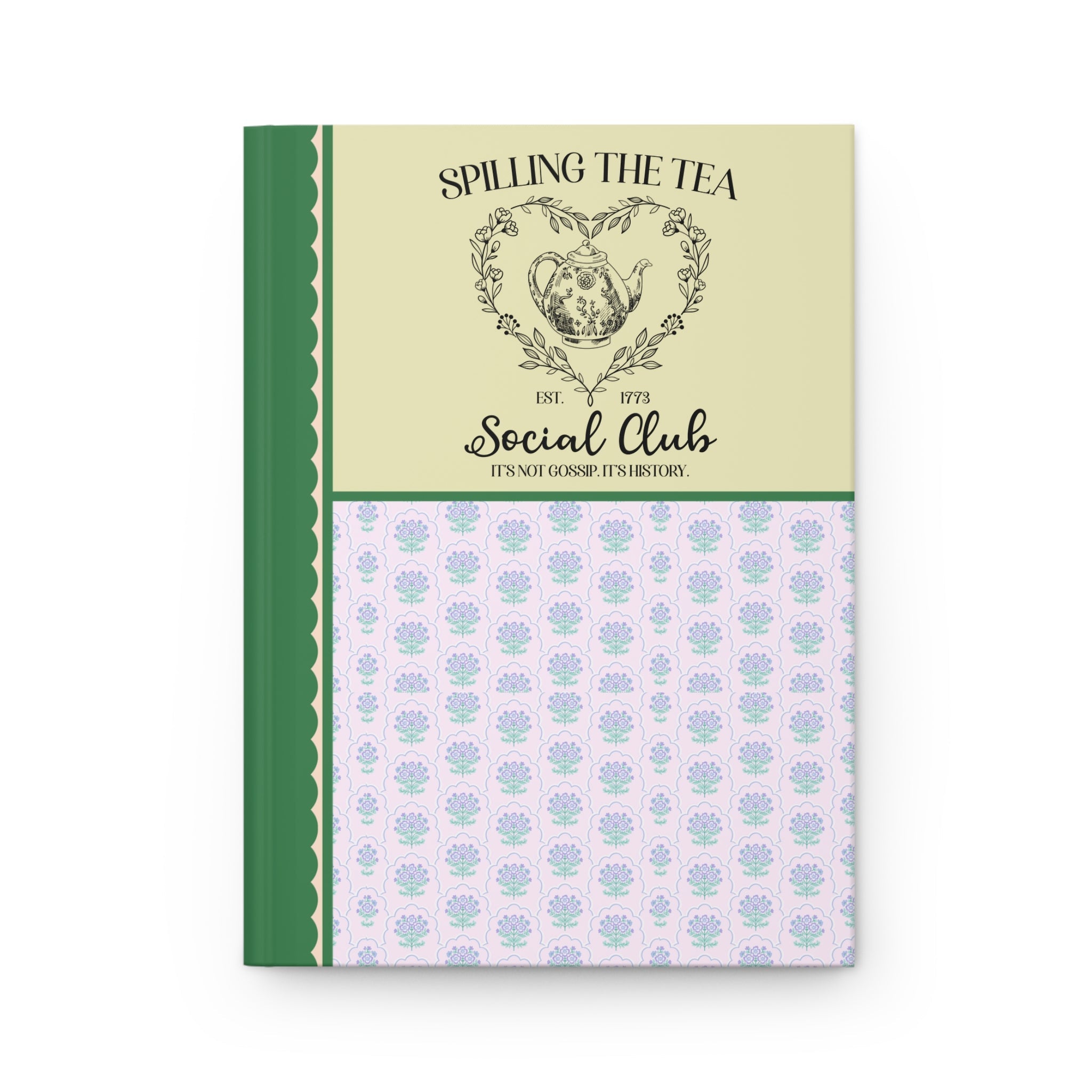 Spilling the Tea American History Gift, Funny Saying Women's History Gift, Social Studies Teacher, History Major, Early US History Journal - Opal and June