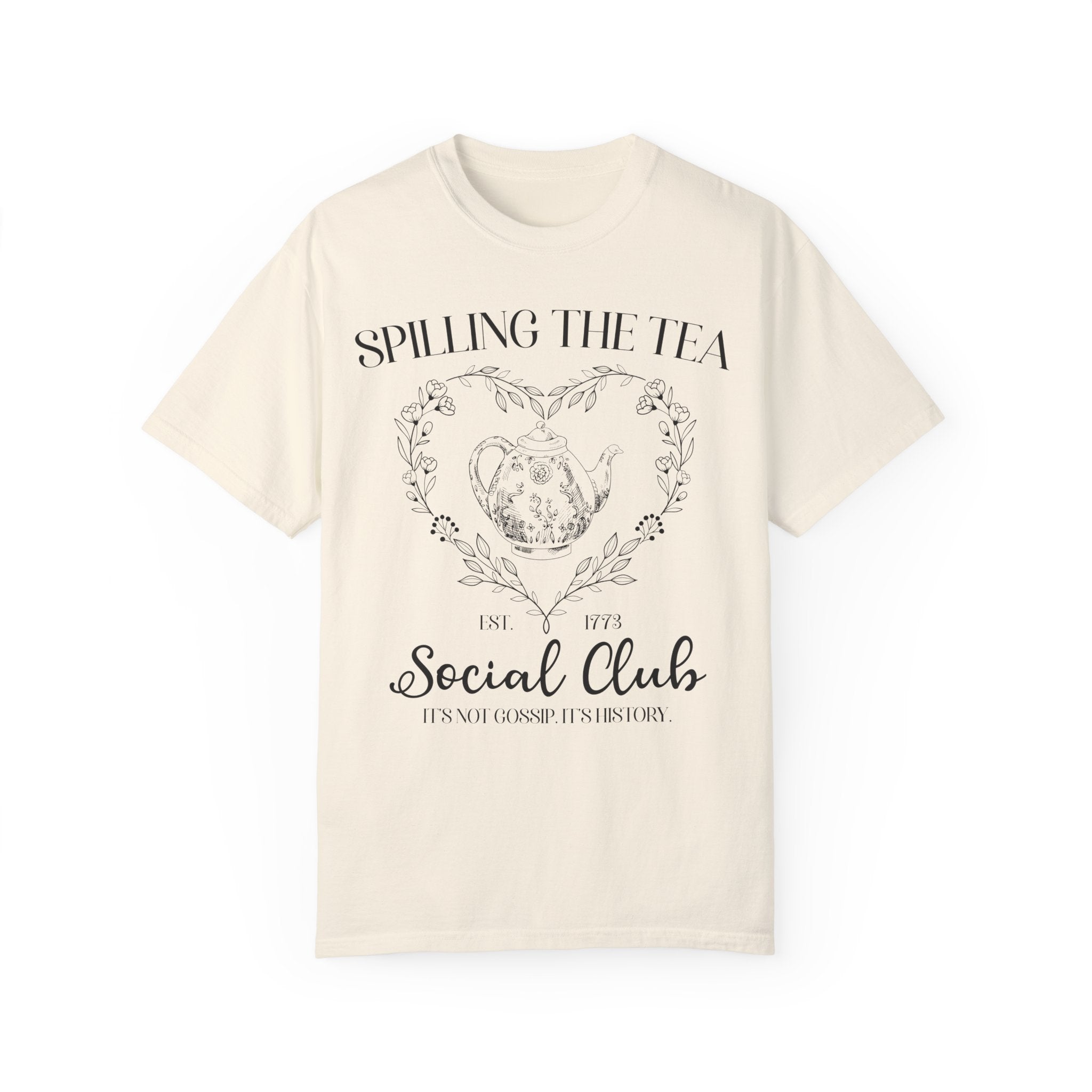 Spilling the Tea American History T-Shirt, Funny Saying Women's History Tee for Social Studies Teacher, History Major, Early US History Tee - Opal and June