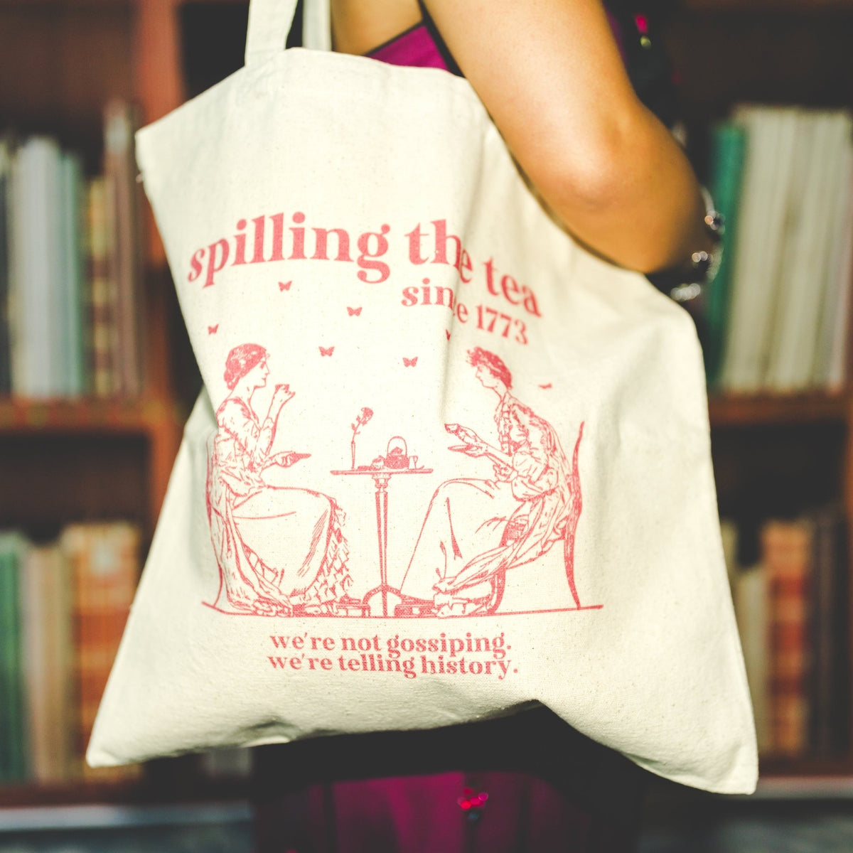 Spilling the Tea Tote Bag - Opal and June