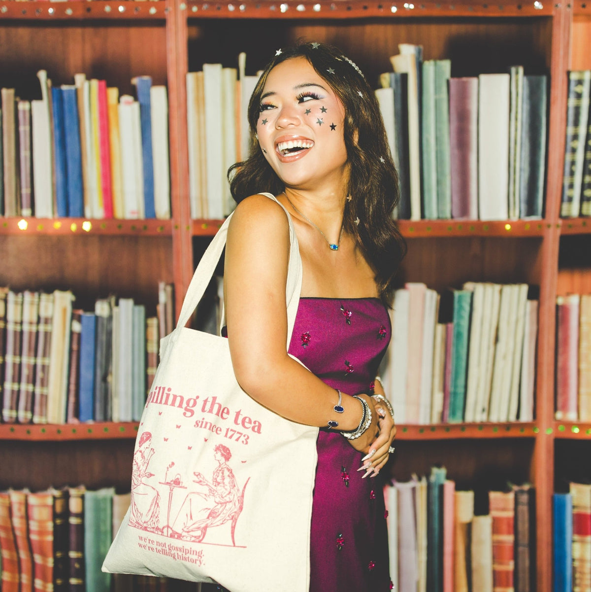 Spilling the Tea Tote Bag - Opal and June