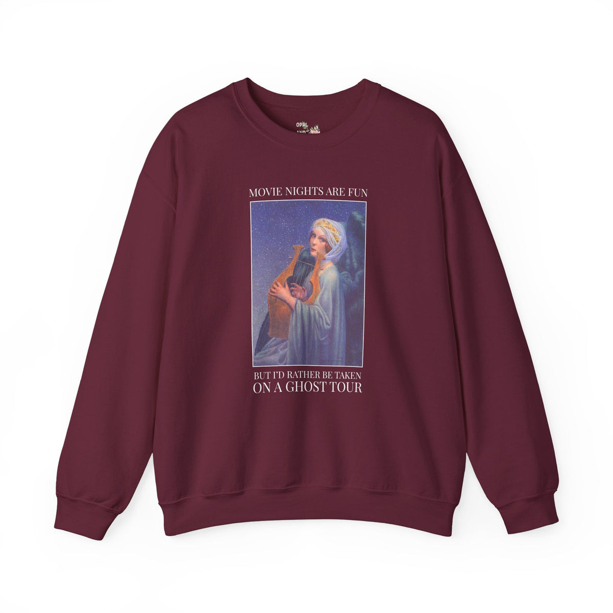 Spooky Season Art History Buff Sweatshirt for Friend Who Loves Ghost Tours, Spooky History Lover Gift, Colorful Halloween Ghost Lover Crewneck - Opal and June