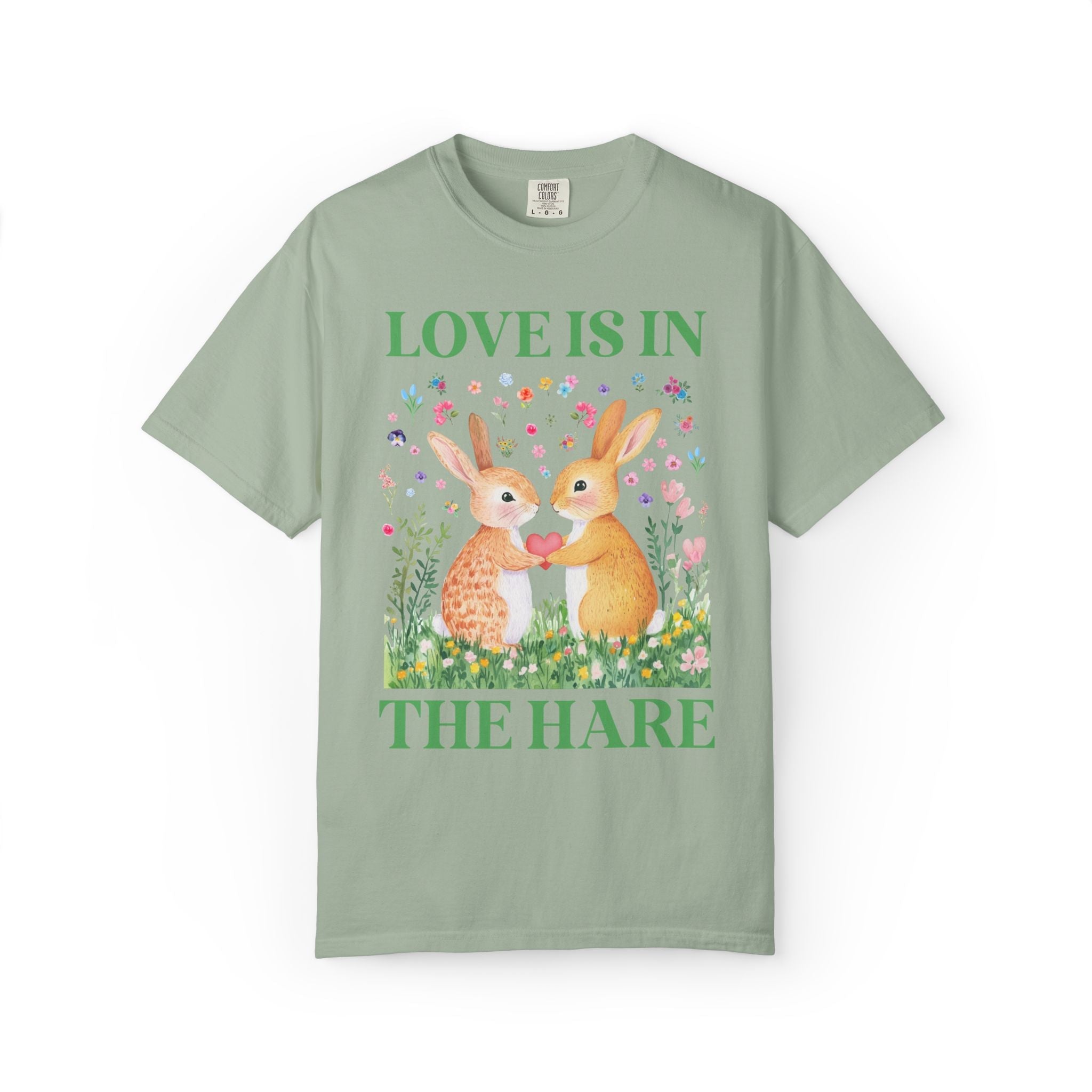 Spring Bachelorette Matching Tee Shirt with Bunnies: Getting Married, Love is in the Hare Silly Animal Lover Tee, Newly Engaged Bride Gift - Opal and June