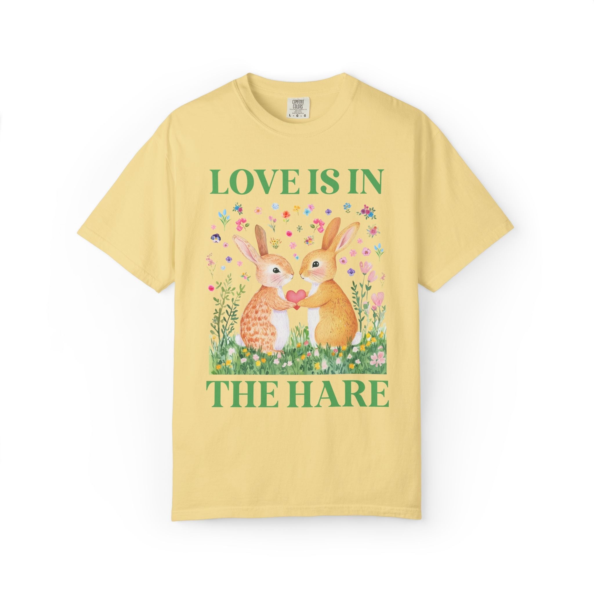 Spring Bachelorette Matching Tee Shirt with Bunnies: Getting Married, Love is in the Hare Silly Animal Lover Tee, Newly Engaged Bride Gift - Opal and June