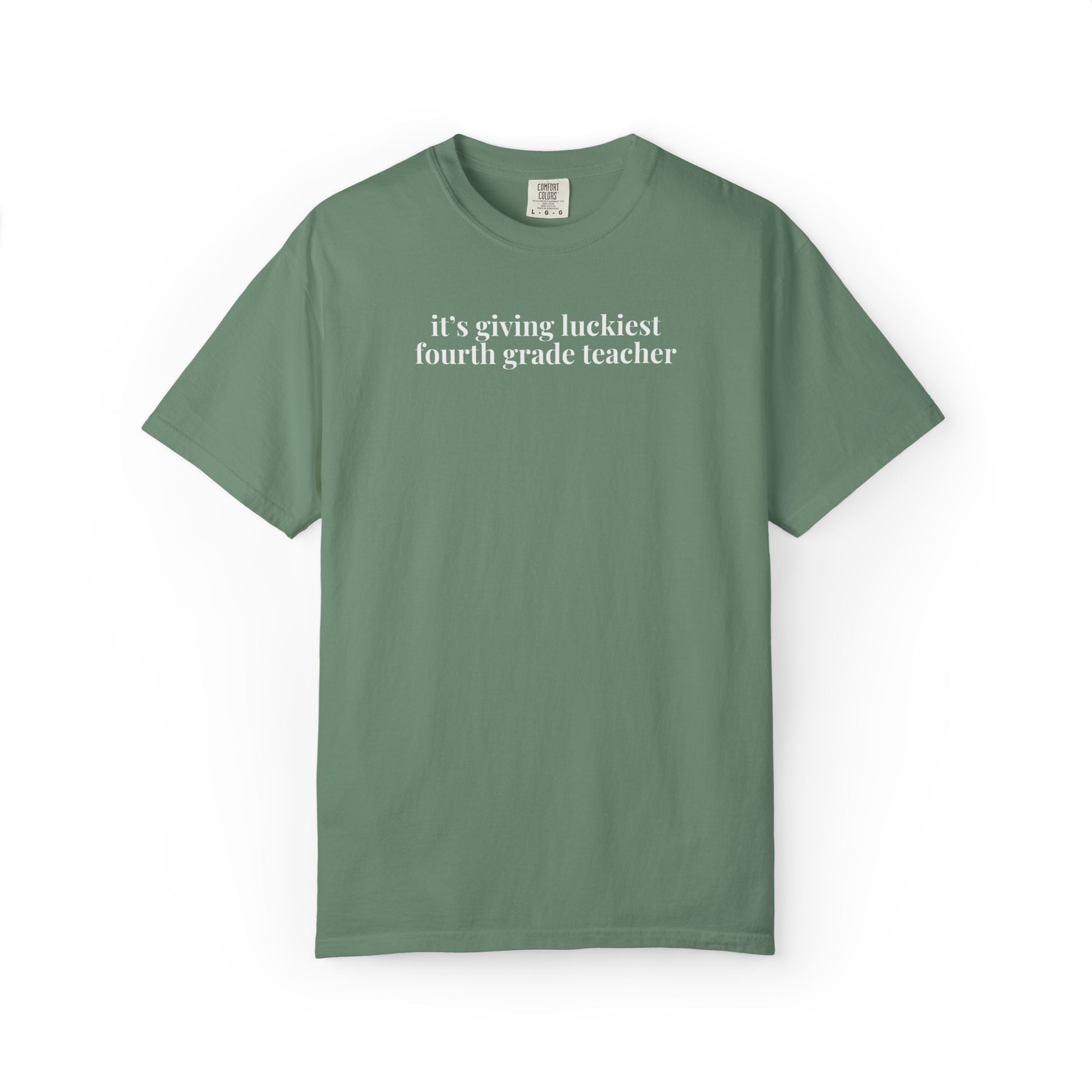 St. Patrick's Day Matching Teacher T-Shirt: Funny and Cute High School or Elementary School Teacher Tee for March, Silly Gen Z Aesthetic - Opal and June