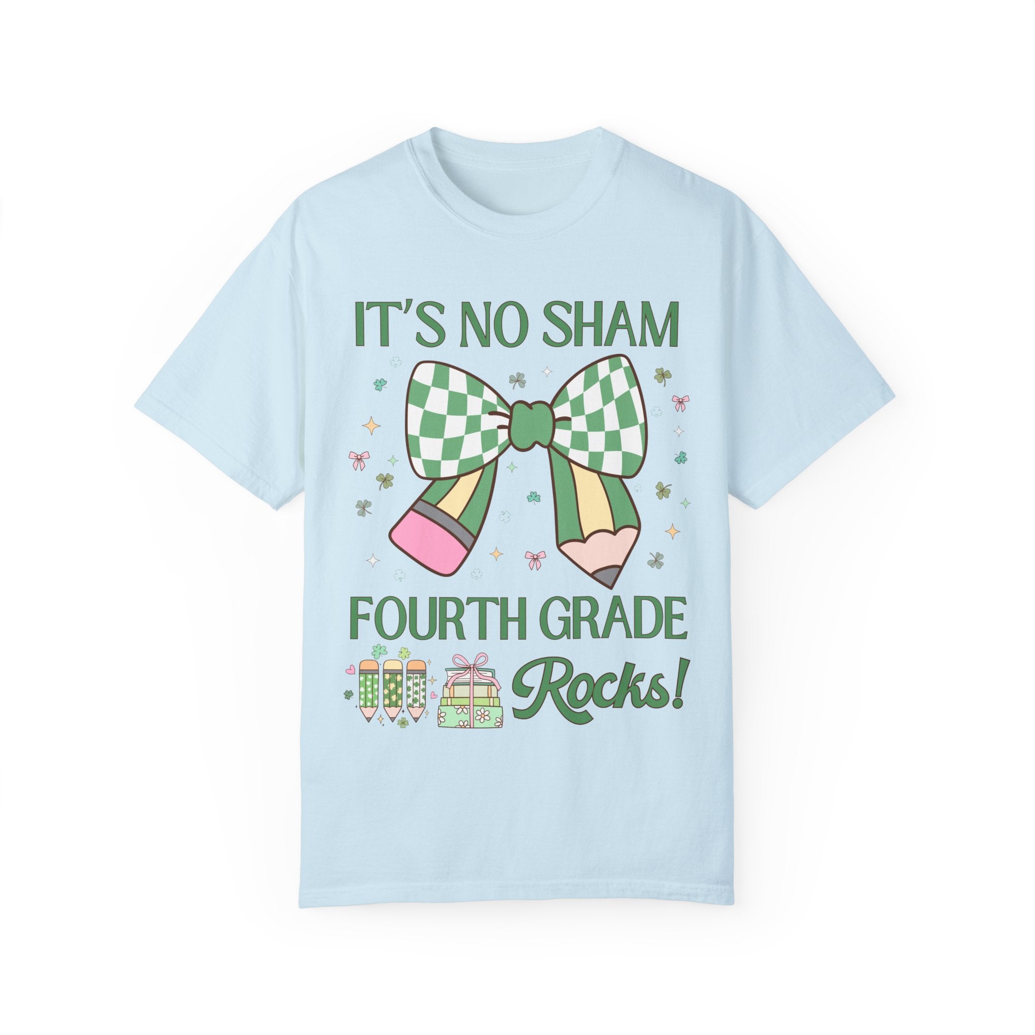 St Patricks Day Teacher Shirt: Fourth Grade Rocks, Funny Saying Teaching Assistant Shirt for Teaching Assistant, Elementary Education Major - Opal and June