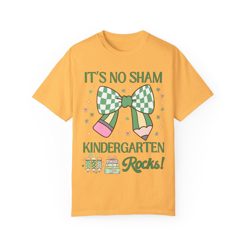 St Patricks Day Teacher Shirt: Kindergarten Rocks, Funny Saying Teaching Assistant T-Shirt for Kindergarten Assistant, Elementary Education - Opal and June