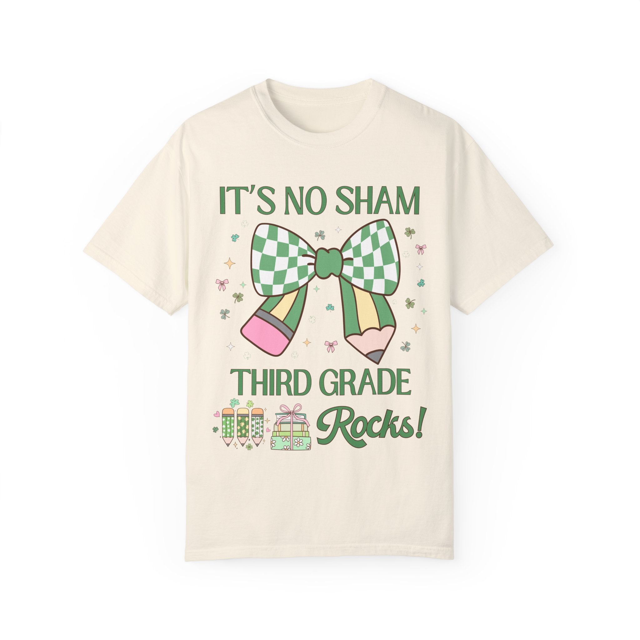 St Patricks Day Teacher Shirt: Third Grade Rocks, Funny Saying Teaching Assistant T-Shirt for Teaching Assistant, Elementary Education Major - Opal and June