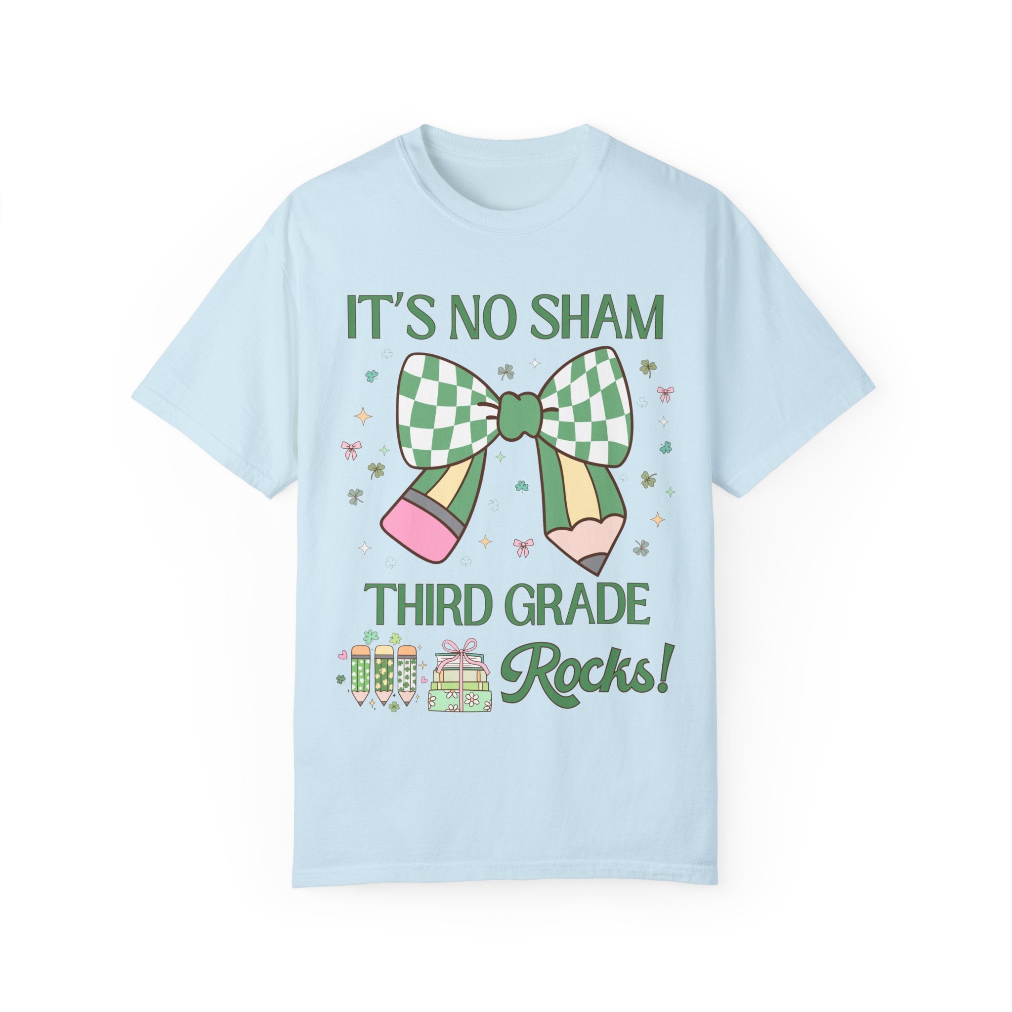 St Patricks Day Teacher Shirt: Third Grade Rocks, Funny Saying Teaching Assistant T-Shirt for Teaching Assistant, Elementary Education Major - Opal and June