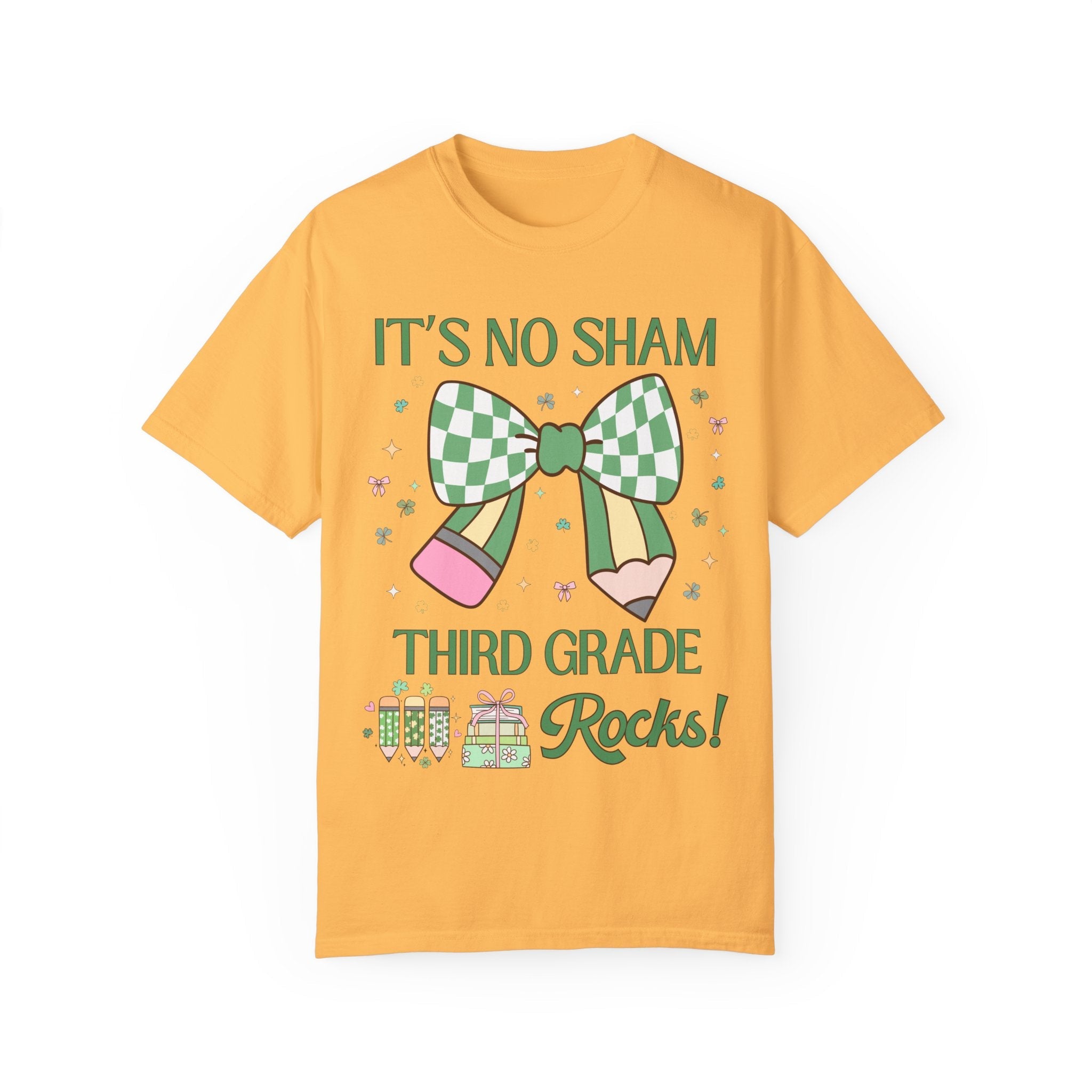 St Patricks Day Teacher Shirt: Third Grade Rocks, Funny Saying Teaching Assistant T-Shirt for Teaching Assistant, Elementary Education Major - Opal and June