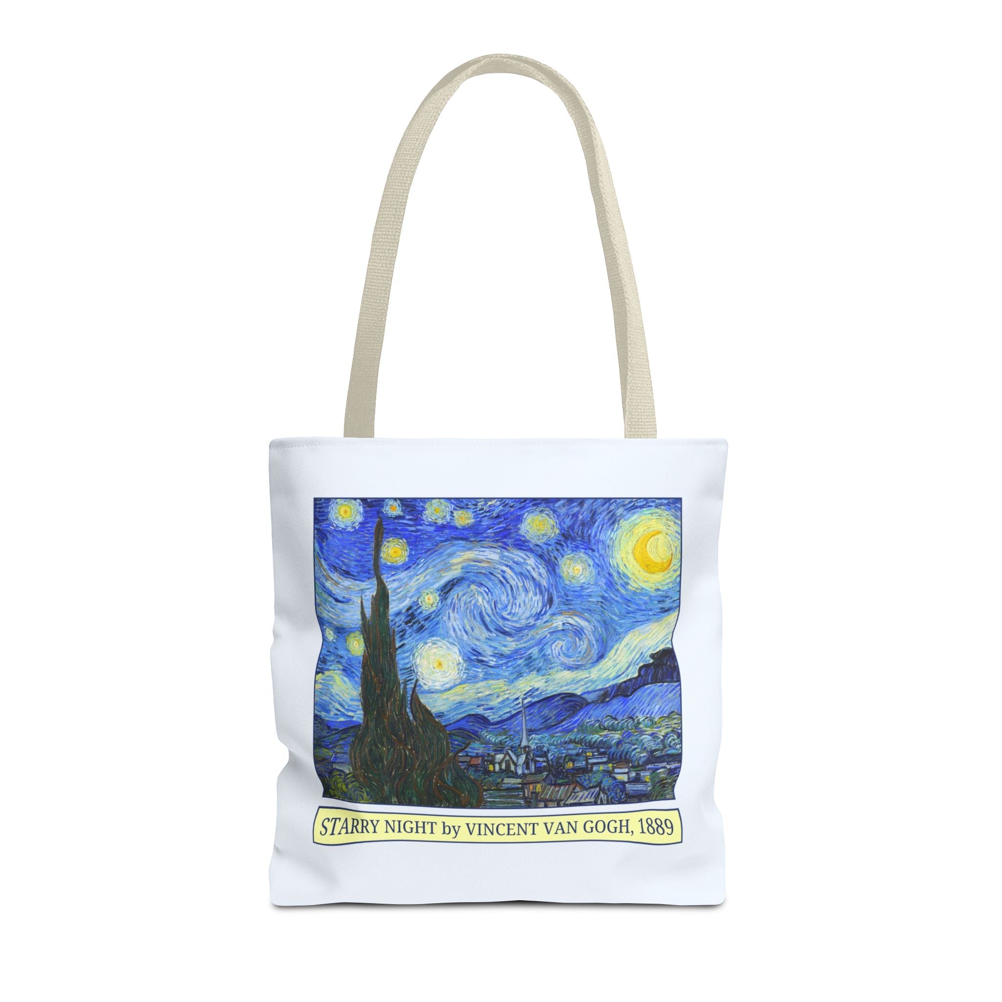 Starry Night by Vincent Van Gogh Art History Tote Bag, Humanities Major, Art Historian Gift, Post - Impressionist Celestial Famous Painting - Opal and June