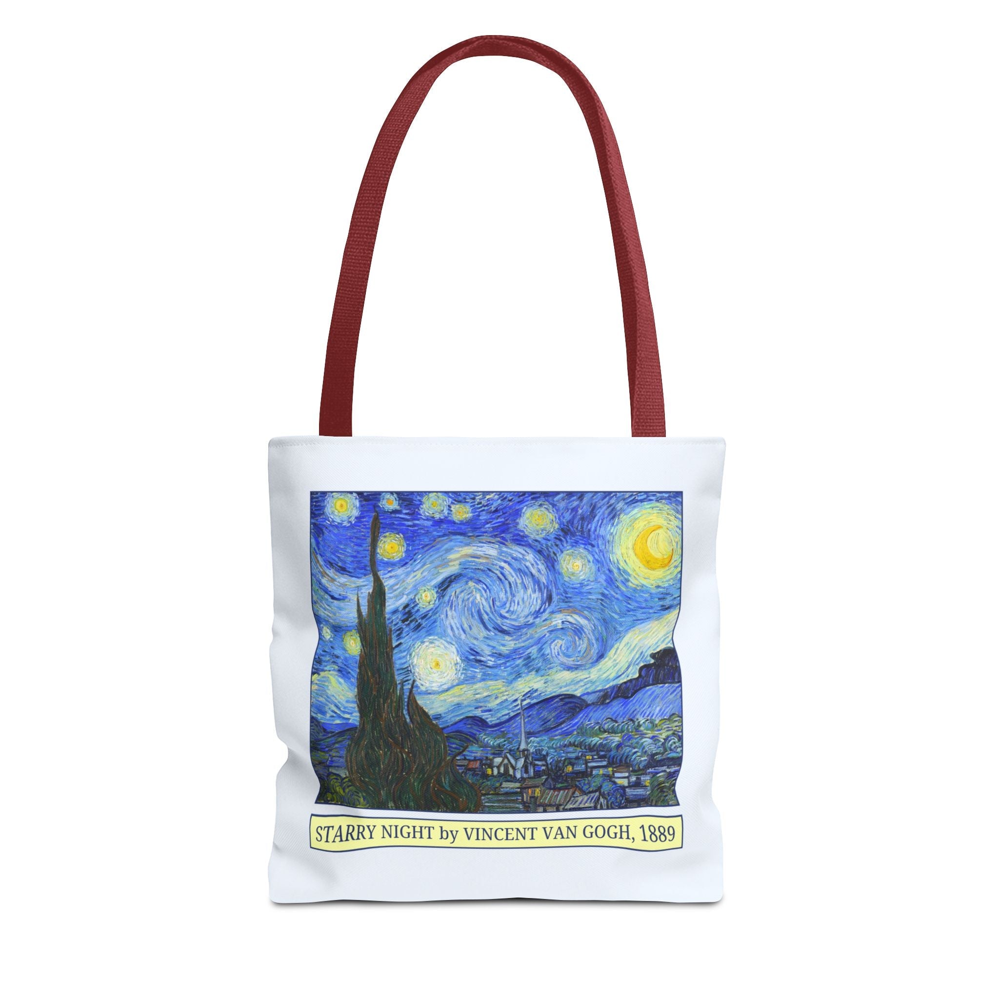 Starry Night by Vincent Van Gogh Art History Tote Bag, Humanities Major, Art Historian Gift, Post - Impressionist Celestial Famous Painting - Opal and June