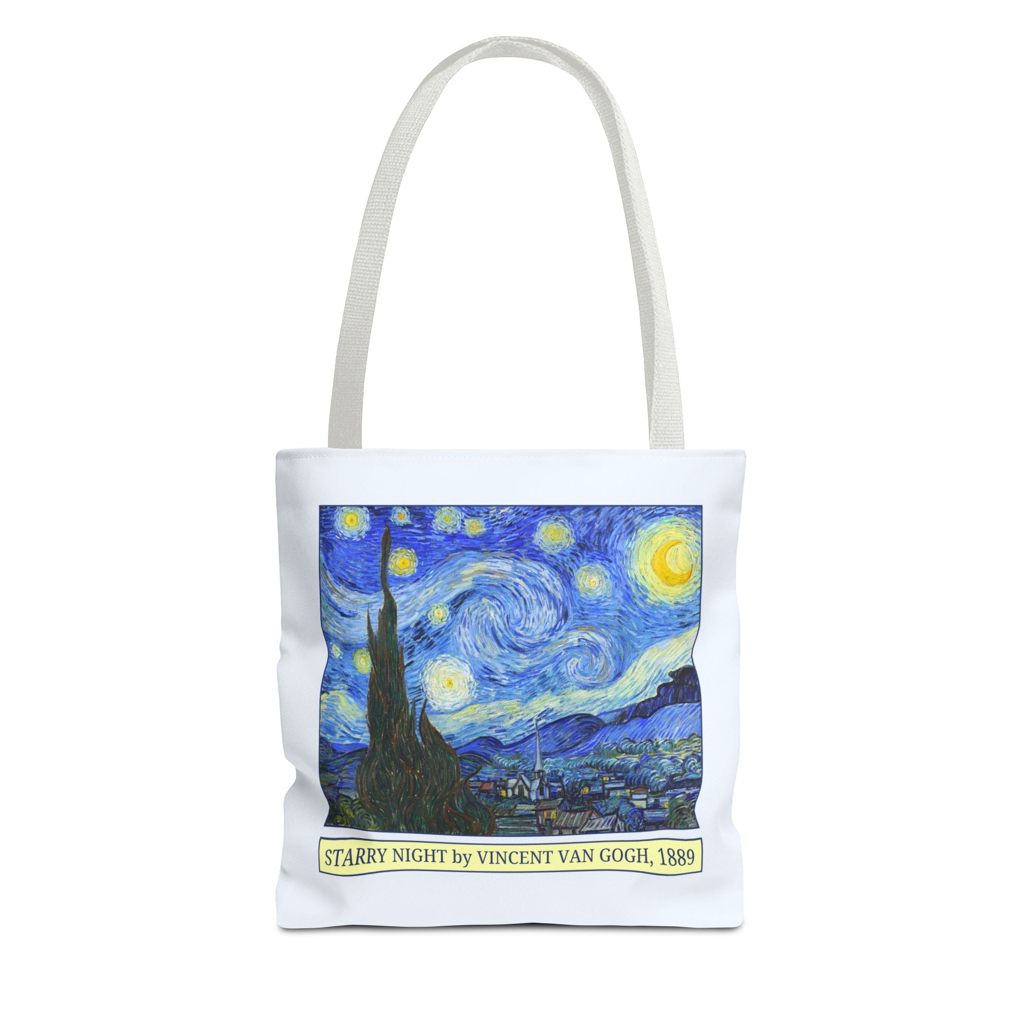 Starry Night by Vincent Van Gogh Art History Tote Bag, Humanities Major, Art Historian Gift, Post - Impressionist Celestial Famous Painting - Opal and June
