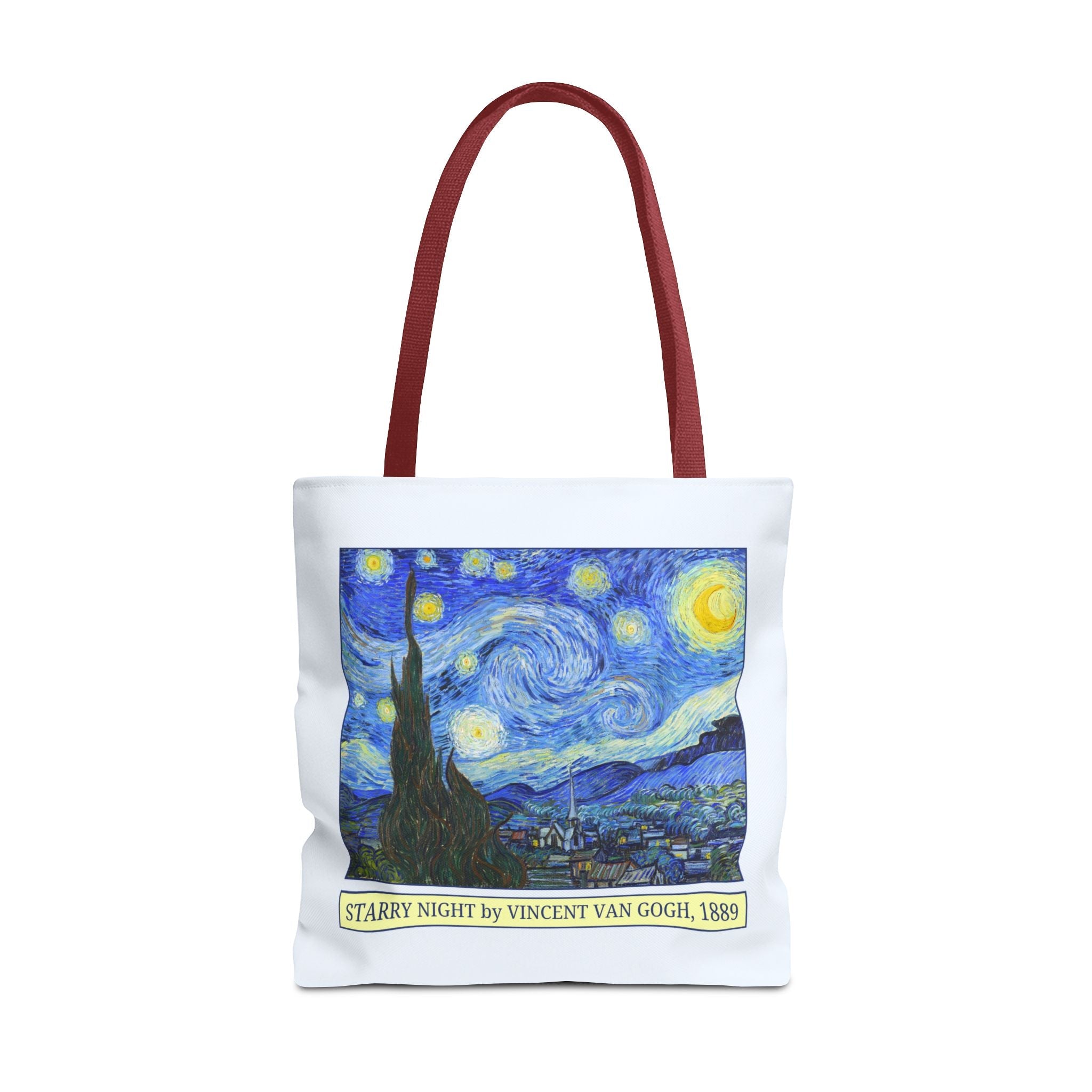 Starry Night by Vincent Van Gogh Art History Tote Bag, Humanities Major, Art Historian Gift, Post - Impressionist Celestial Famous Painting - Opal and June