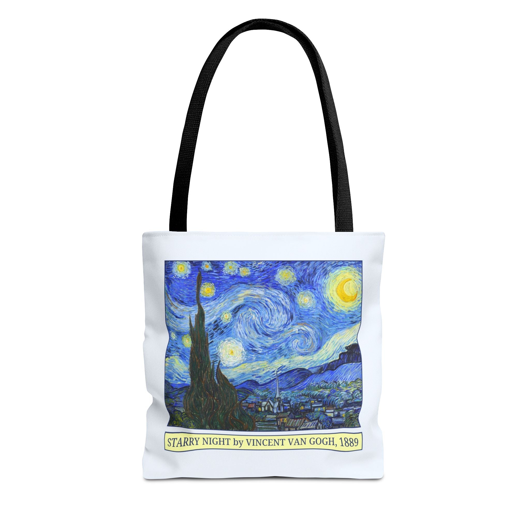 Starry Night by Vincent Van Gogh Art History Tote Bag, Humanities Major, Art Historian Gift, Post - Impressionist Celestial Famous Painting - Opal and June