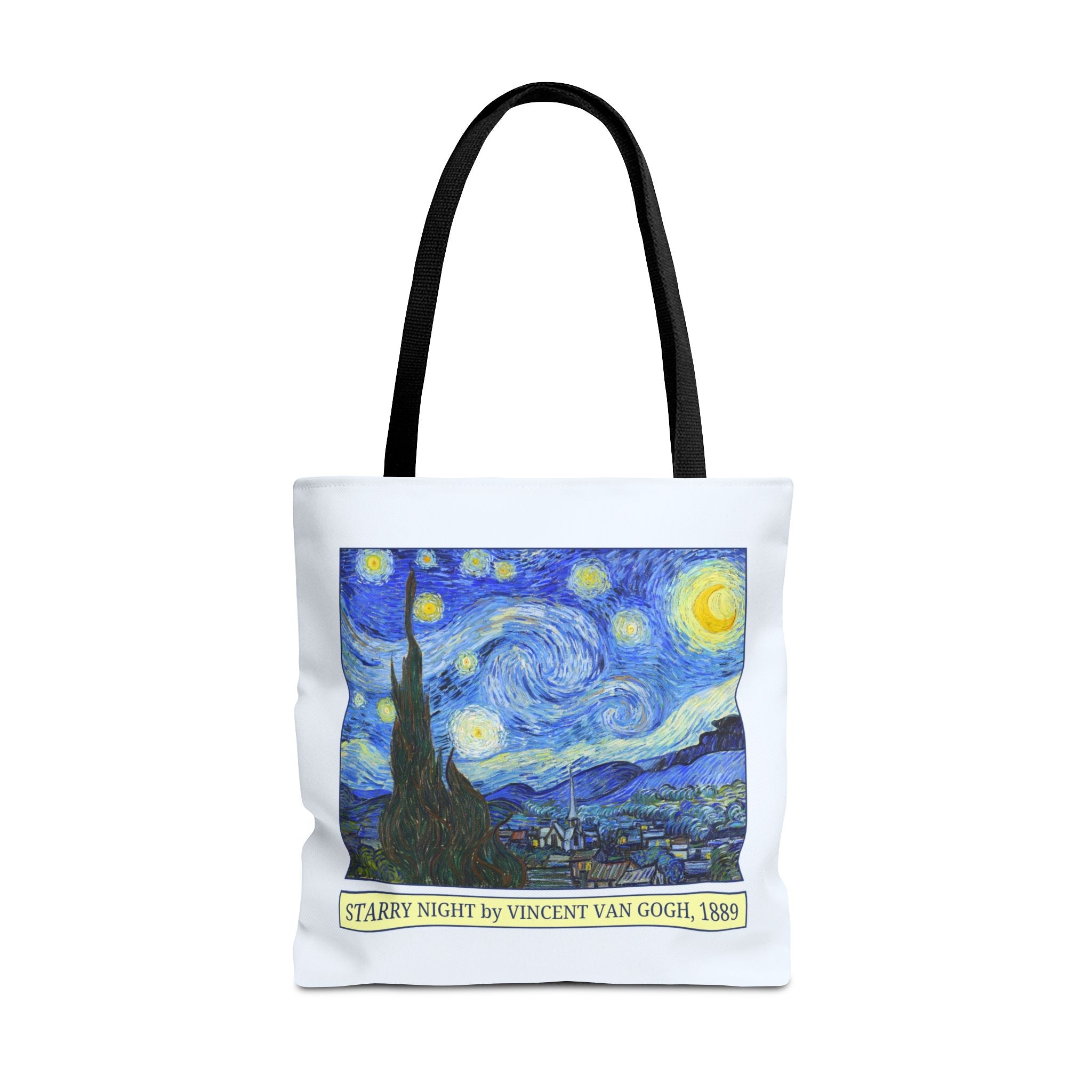 Starry Night by Vincent Van Gogh Art History Tote Bag, Humanities Major, Art Historian Gift, Post - Impressionist Celestial Famous Painting - Opal and June