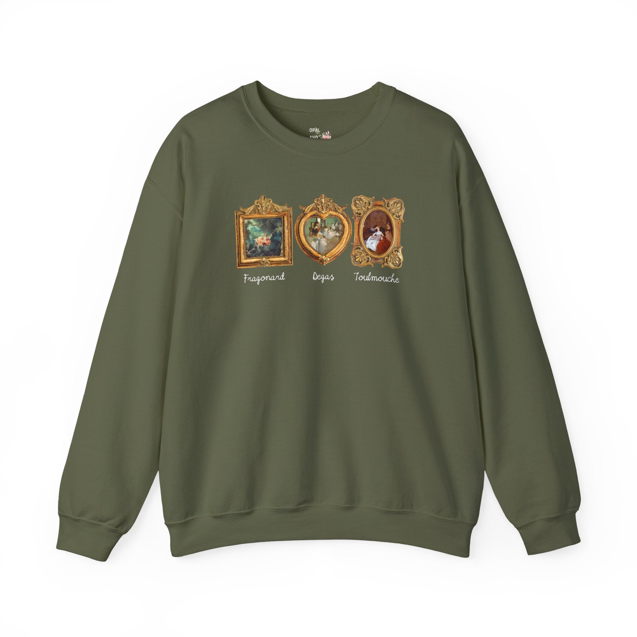 Subtle Democratic Sweatshirt, Art History Lover or Humanites Major: Fragonard The Swing, Edgar Degas, Auguste Toulmouche, Famous Paintings - Opal and June