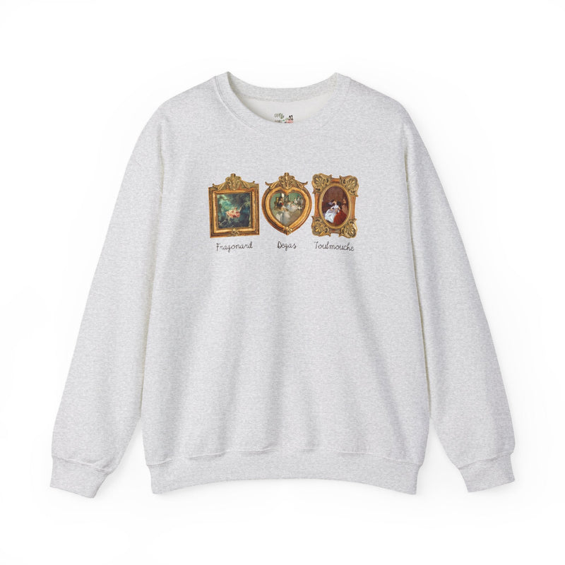 Subtle Democratic Sweatshirt, Art History Lover or Humanites Major: Fragonard The Swing, Edgar Degas, Auguste Toulmouche, Famous Paintings - Opal and June