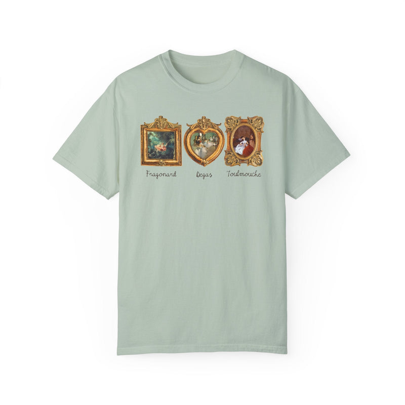 Subtle Democratic Tee Shirt for Art History Lover or Humanites Major: Fragonard The Swing, Edgar Degas, Auguste Toulmouche, Famous Paintings - Opal and June