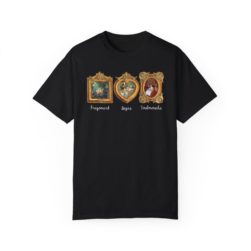 Subtle Democratic Tee Shirt for Art History Lover or Humanites Major: Fragonard The Swing, Edgar Degas, Auguste Toulmouche, Famous Paintings - Opal and June