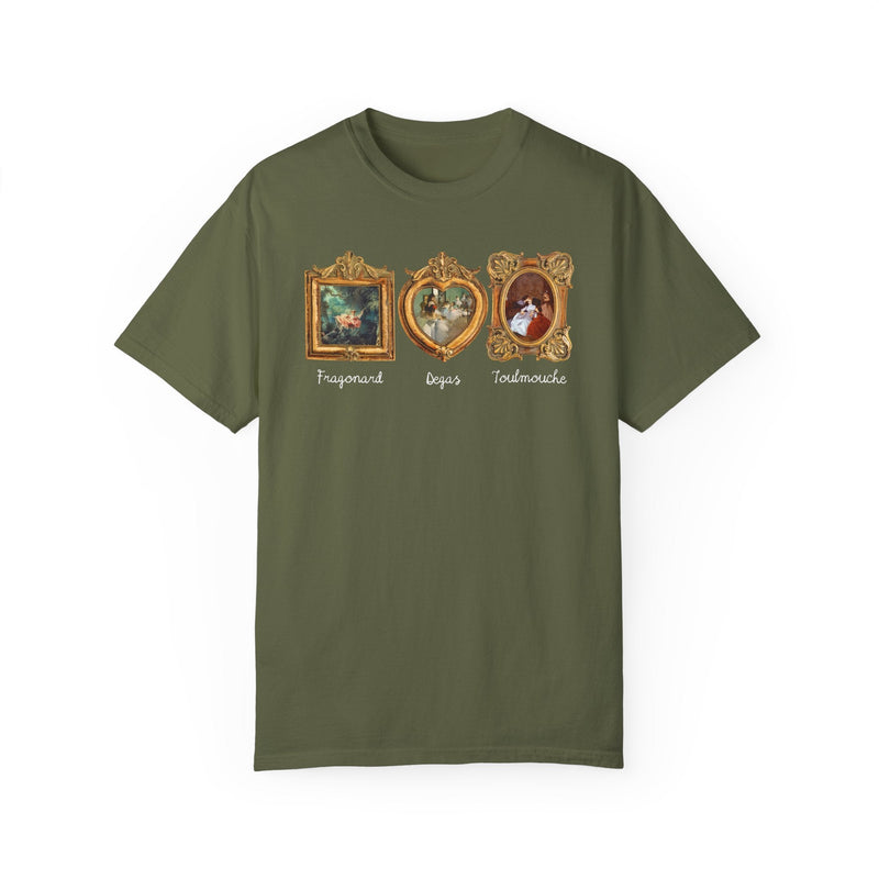 Subtle Democratic Tee Shirt for Art History Lover or Humanites Major: Fragonard The Swing, Edgar Degas, Auguste Toulmouche, Famous Paintings - Opal and June