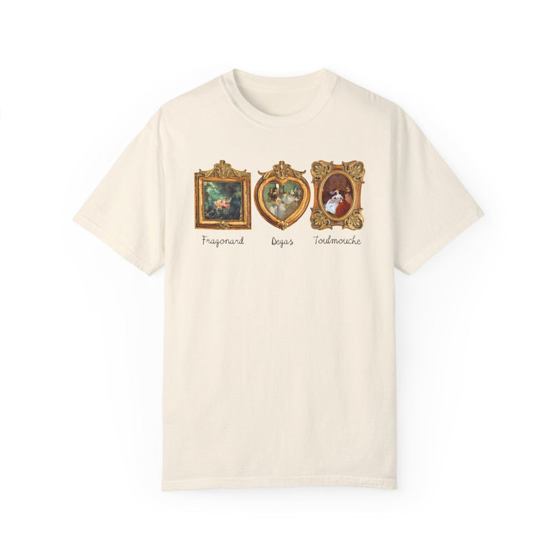 Subtle Democratic Tee Shirt for Art History Lover or Humanites Major: Fragonard The Swing, Edgar Degas, Auguste Toulmouche, Famous Paintings - Opal and June