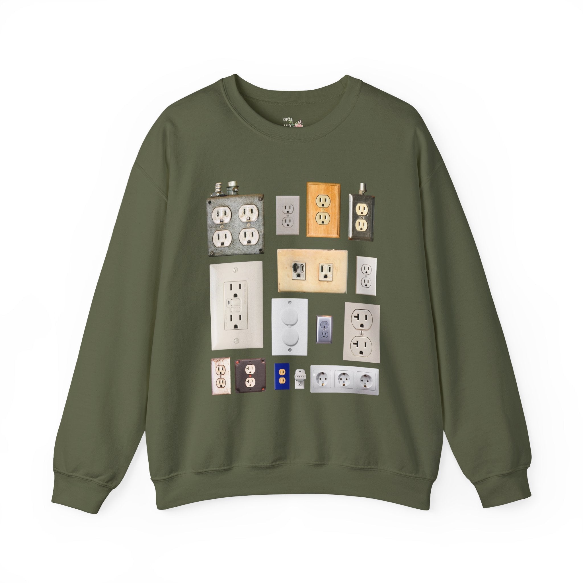 Sweatshirt with Electrical Outlets - Opal and June