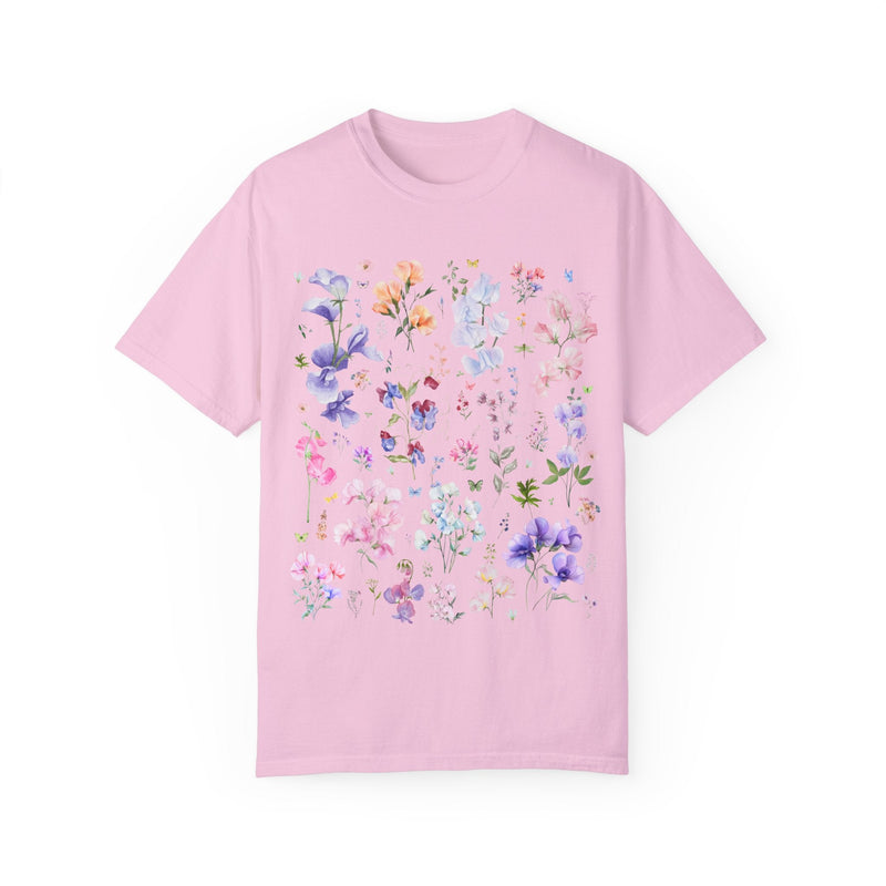 Sweet Pea Flower Tee Shirt - Opal and June