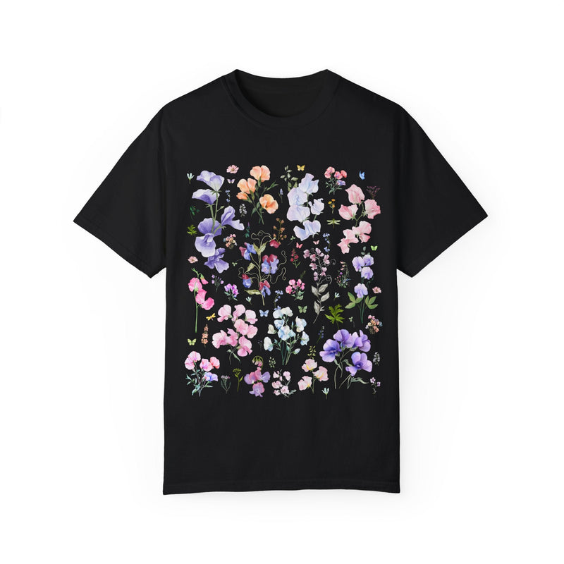 Sweet Pea Flower Tee Shirt - Opal and June