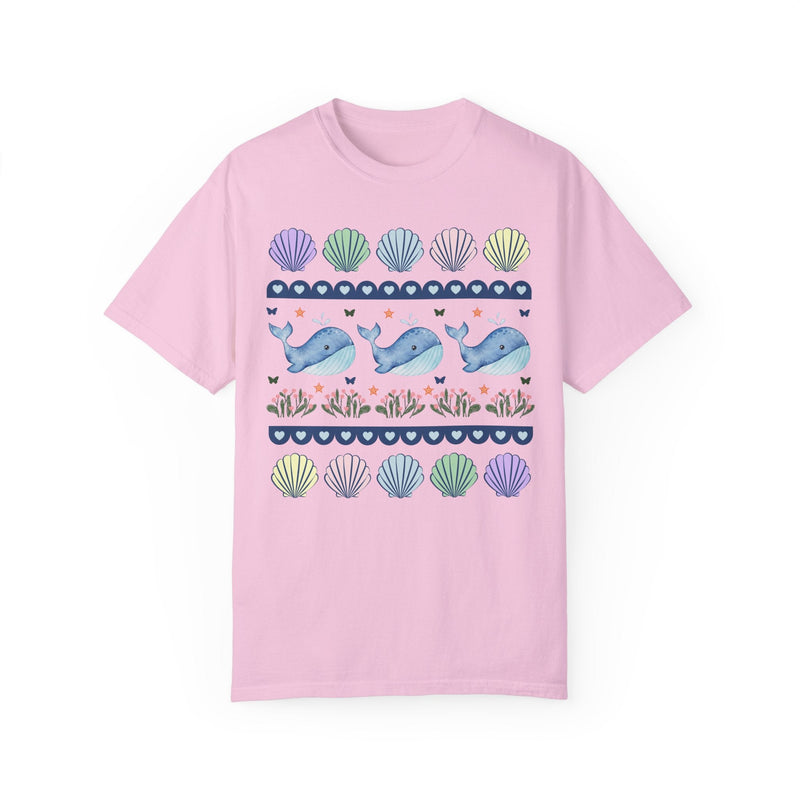 Sweet Whale Shirt with Seashells - Opal and June