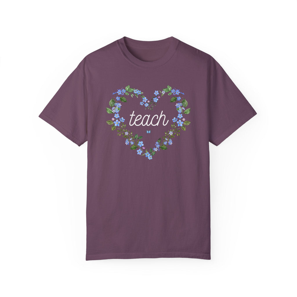 Teacher Appreciation Thank You Gift, Speech Language Pathologist Tee with Flowers, Elementary or Middle School Teacher Cottagecore T-Shirt - Opal and June