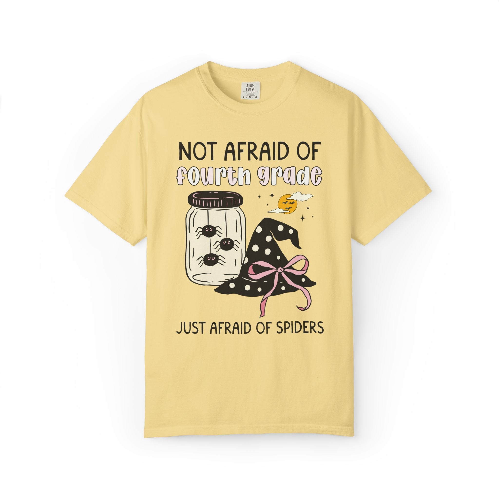 Teacher Halloween Grade Level T-Shirt: Just Afraid of Spiders - Opal and June