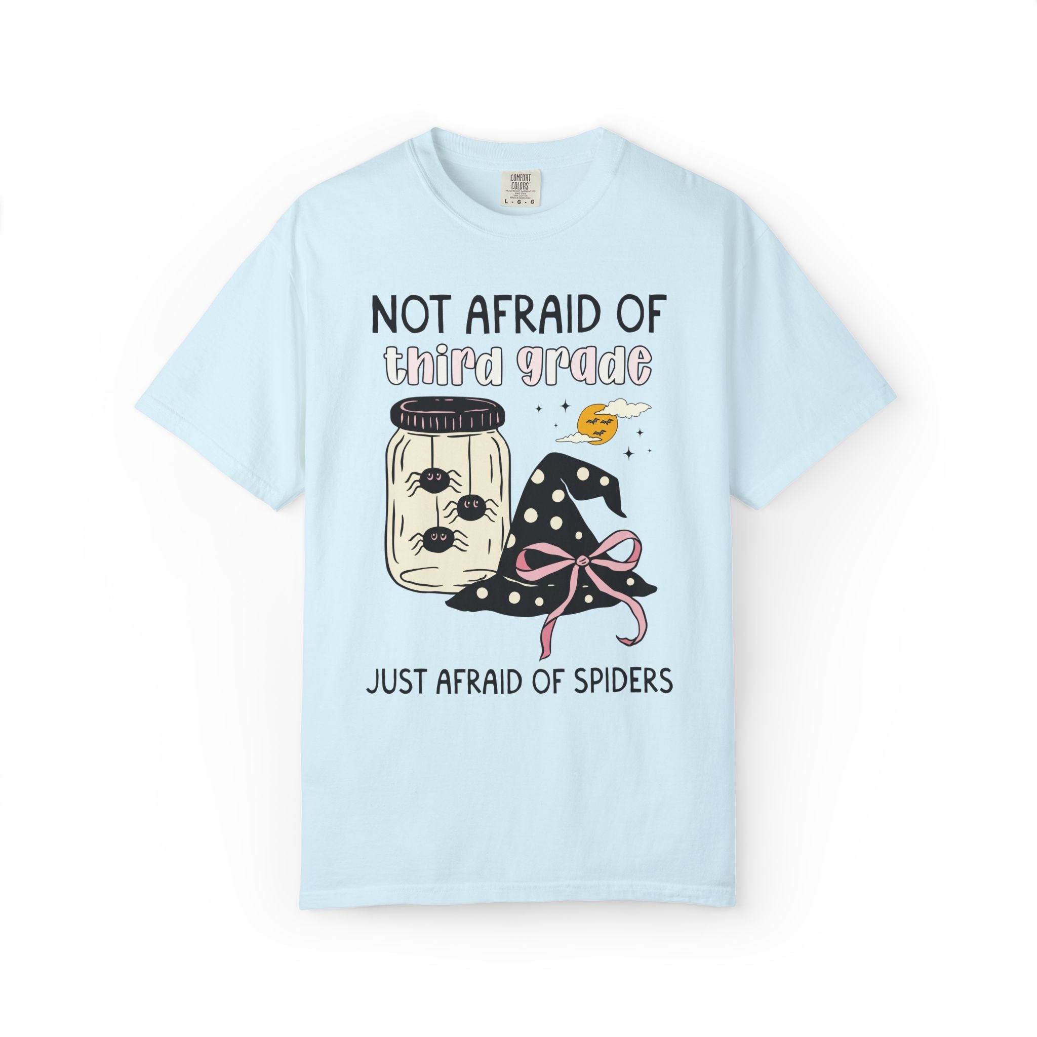 Teacher Halloween Grade Level T-Shirt: Just Afraid of Spiders - Opal and June