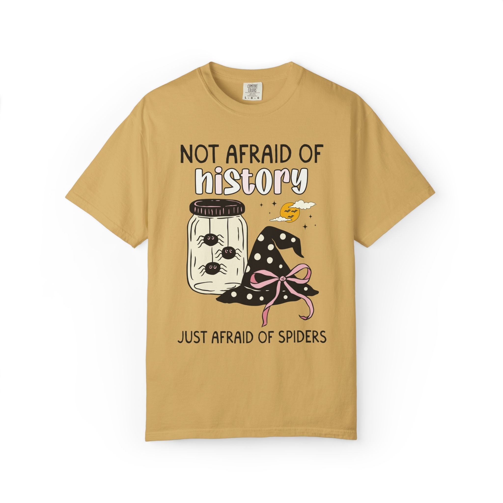 Teacher Halloween Grade Level T-Shirt: Just Afraid of Spiders - Opal and June
