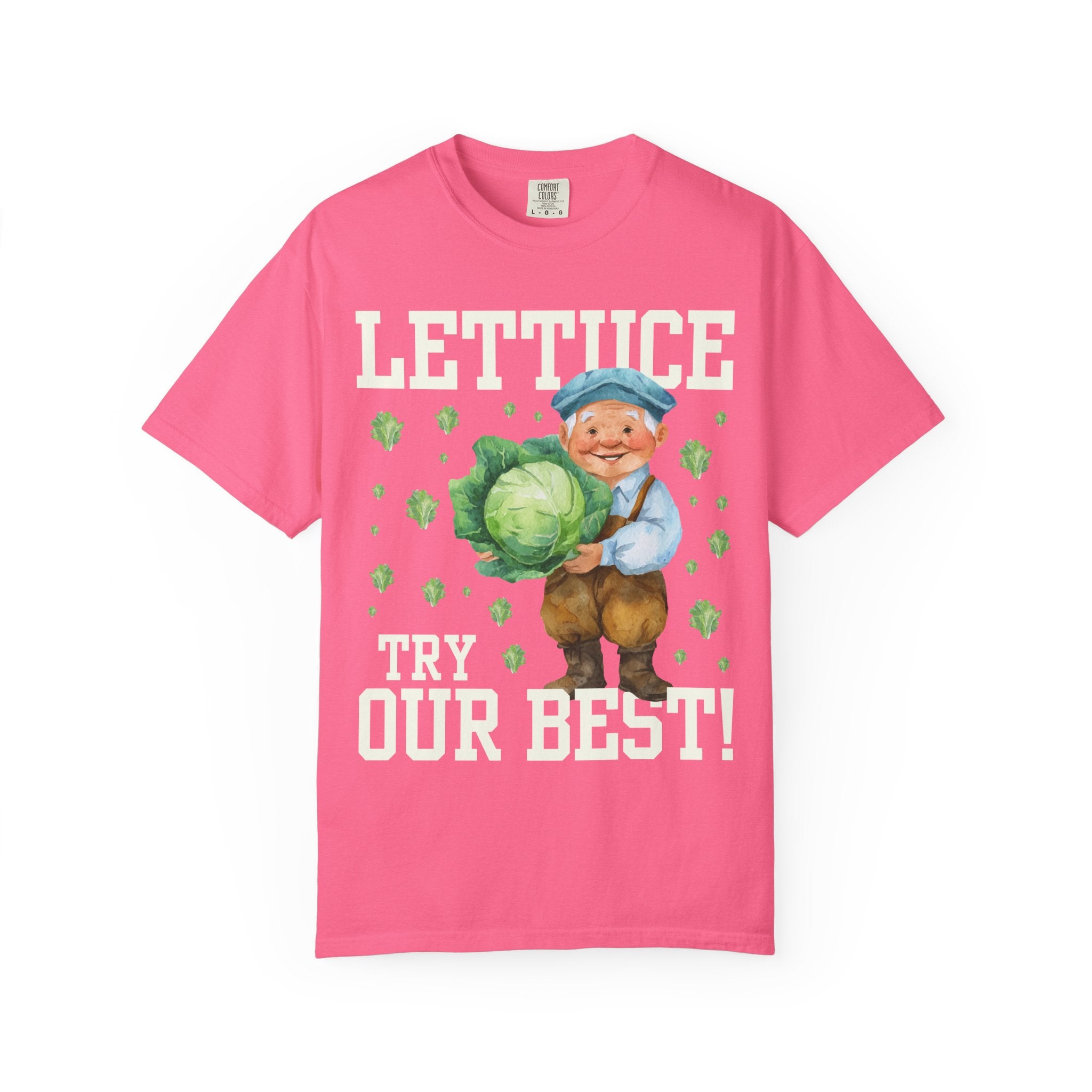 Teacher Testing Day Tee Shirt for Elementary School Teacher or High School Math Teacher: Lettuce Try Our Best! | Funny 90s Aesthetic Tee - Opal and June