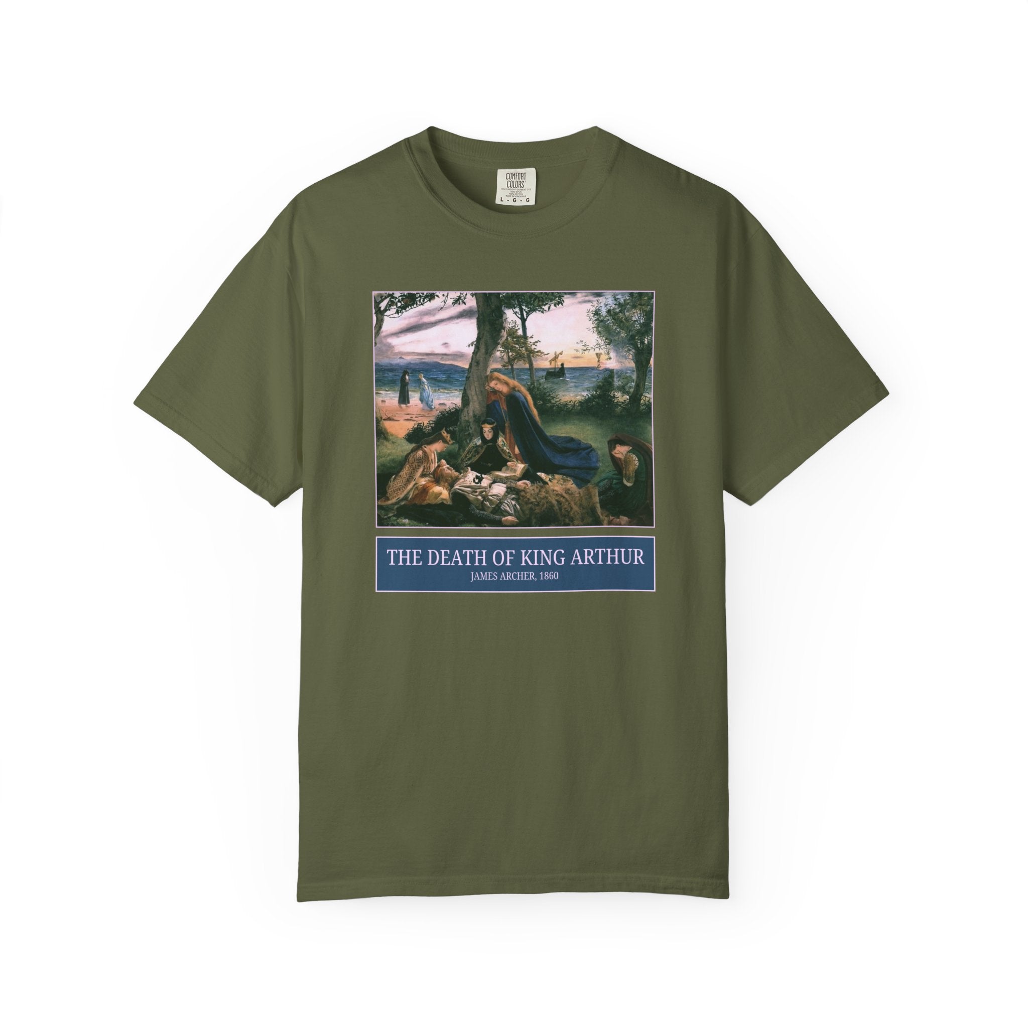 The Death of King Arthur by Scottish Painter James Archer, Famous 19th Century Painting, European Mythology Art History Book Lover T-Shirt - Opal and June