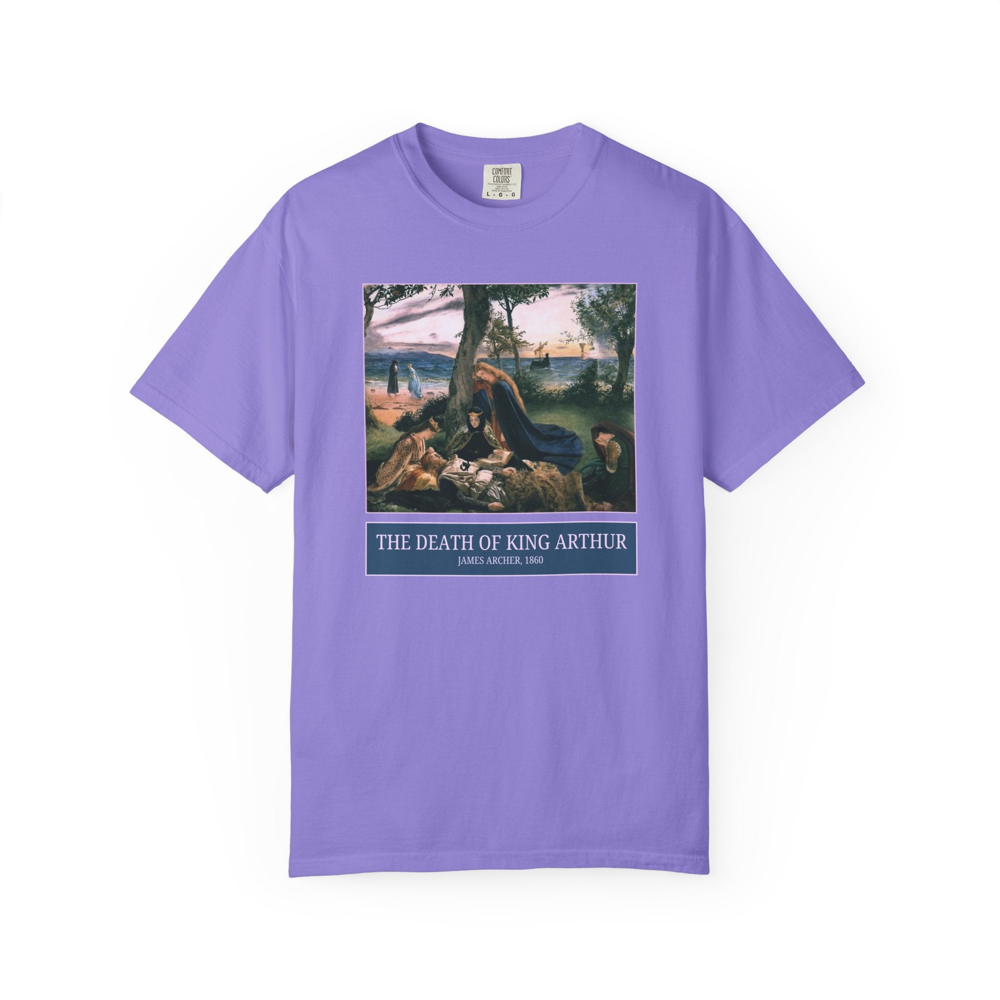 The Death of King Arthur by Scottish Painter James Archer, Famous 19th Century Painting, European Mythology Art History Book Lover T-Shirt - Opal and June