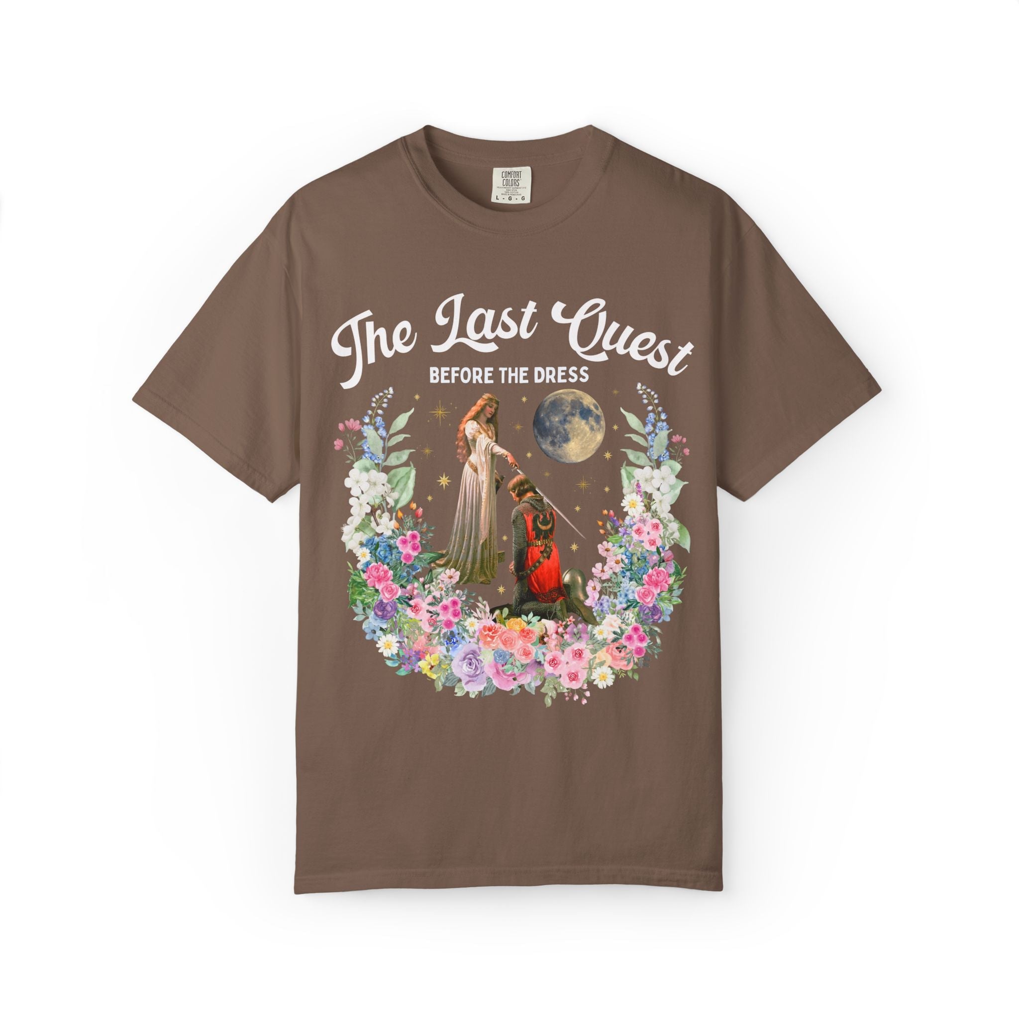 The Last Quest Before the Dress: Art History Matching Bachelorette Bridal Tee Shirt, Edmund Blair Leighton, Cute Medieval History Lover Tee - Opal and June