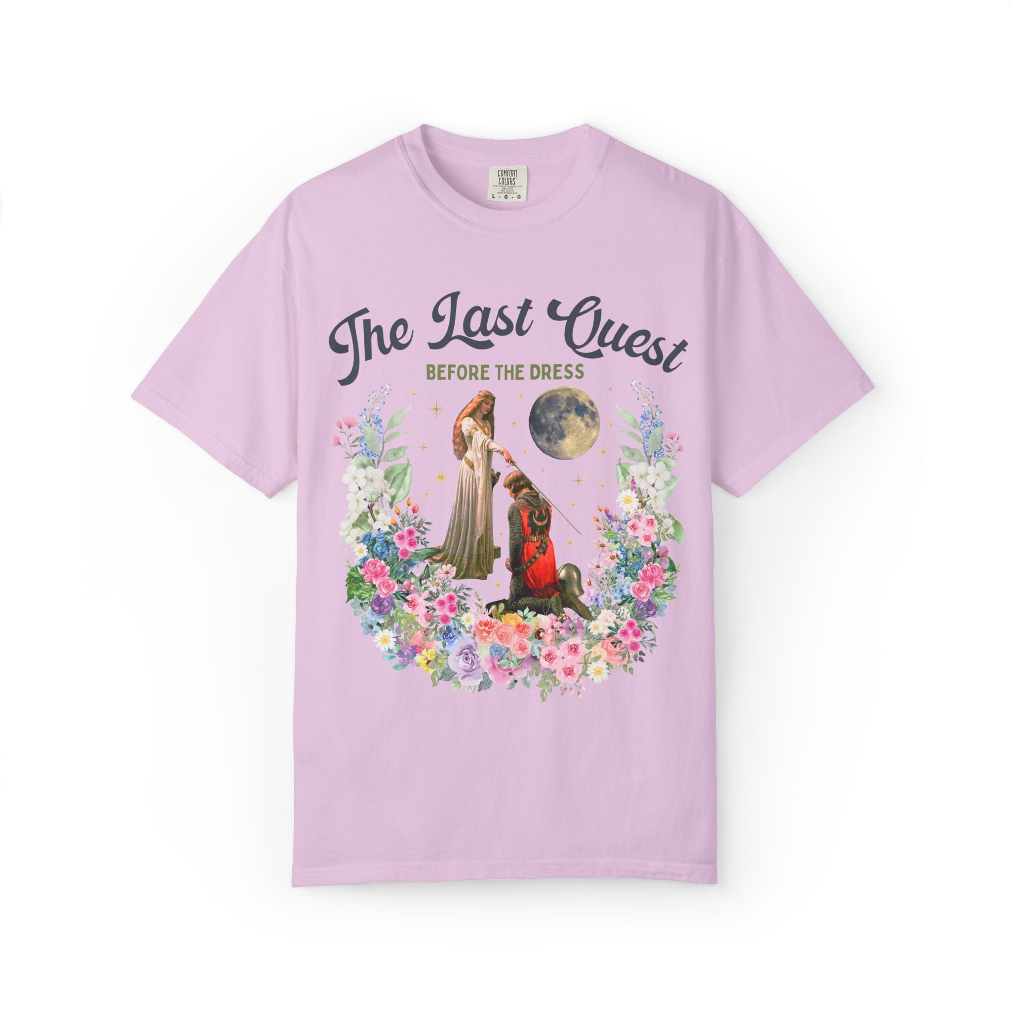 The Last Quest Before the Dress: Art History Matching Bachelorette Bridal Tee Shirt, Edmund Blair Leighton, Cute Medieval History Lover Tee - Opal and June