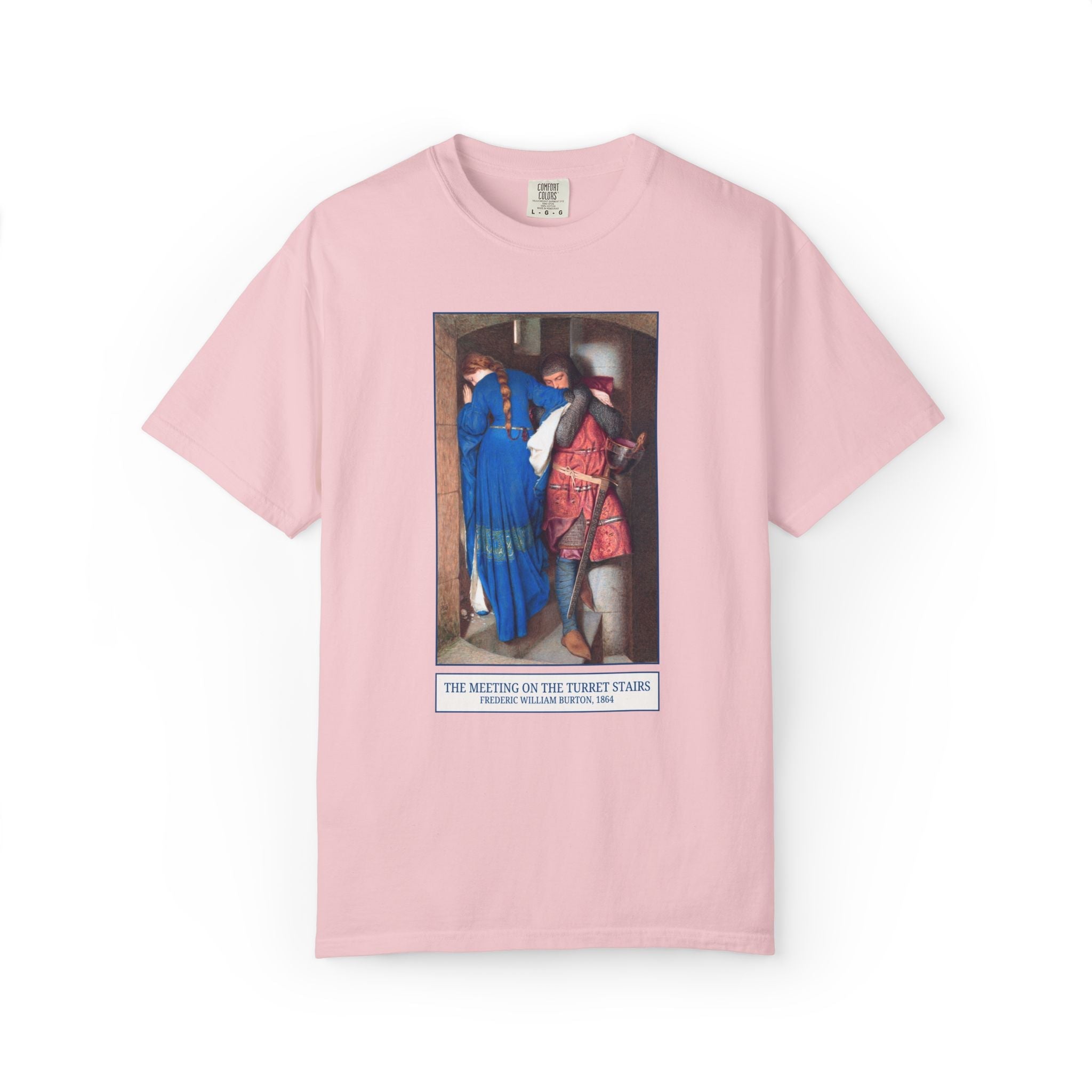 The Meeting on the Turret Stairs Art History Tee: Frederic William Burton 19th Century Famous Painting, Bookish Museum Lover Artist Gift - Opal and June