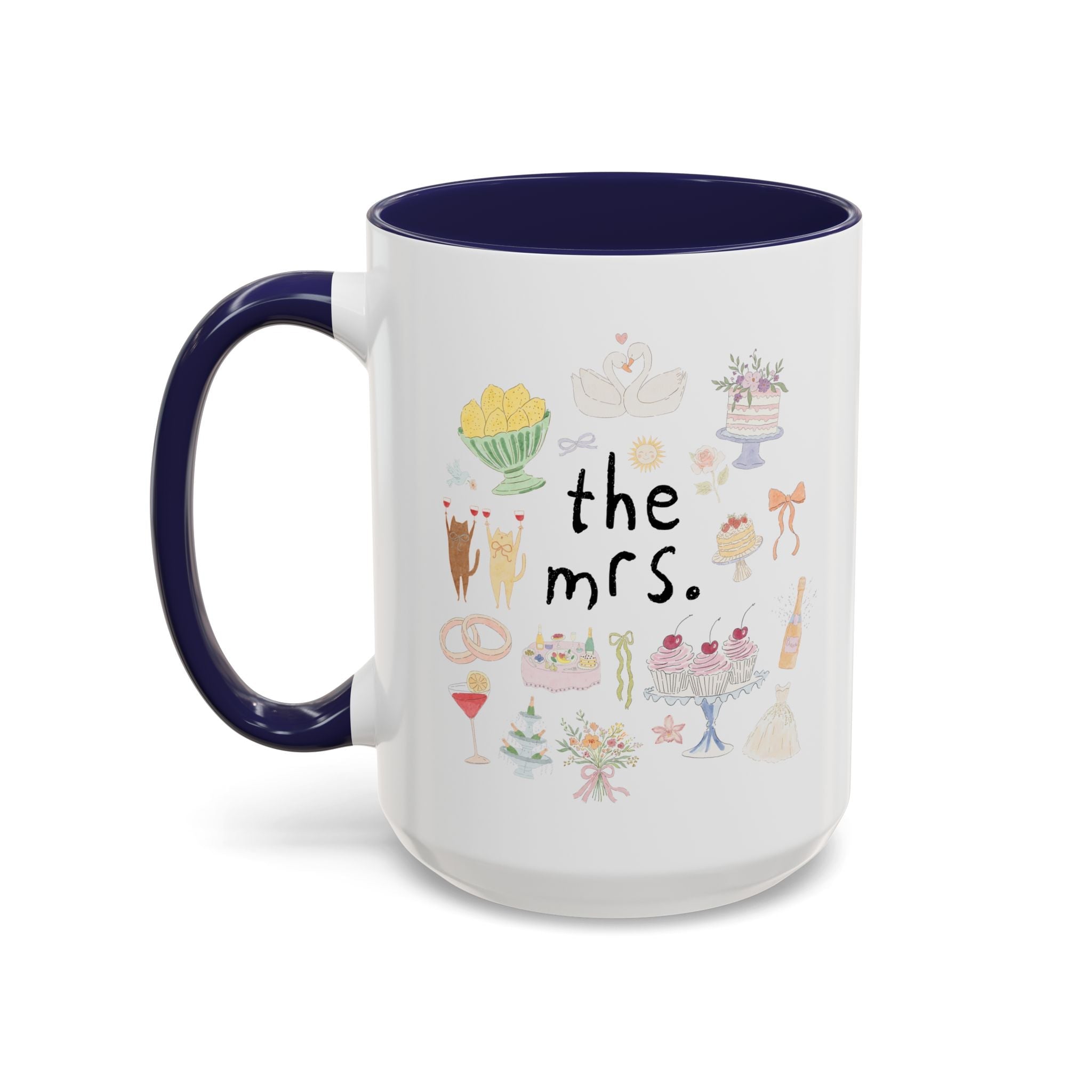 The Mrs. Coffee Mug with Cute Doodles - Opal and June