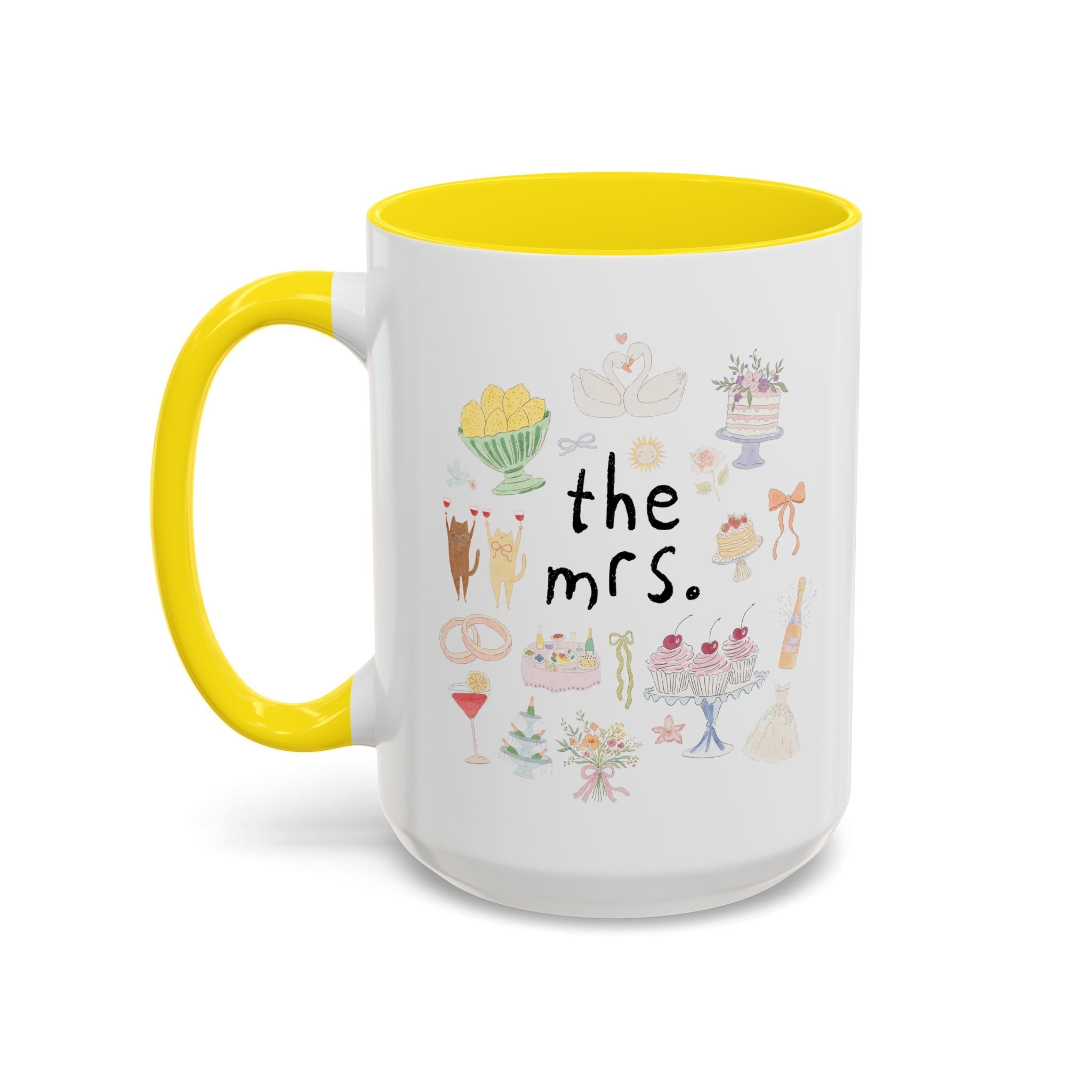 The Mrs. Coffee Mug with Cute Doodles - Opal and June