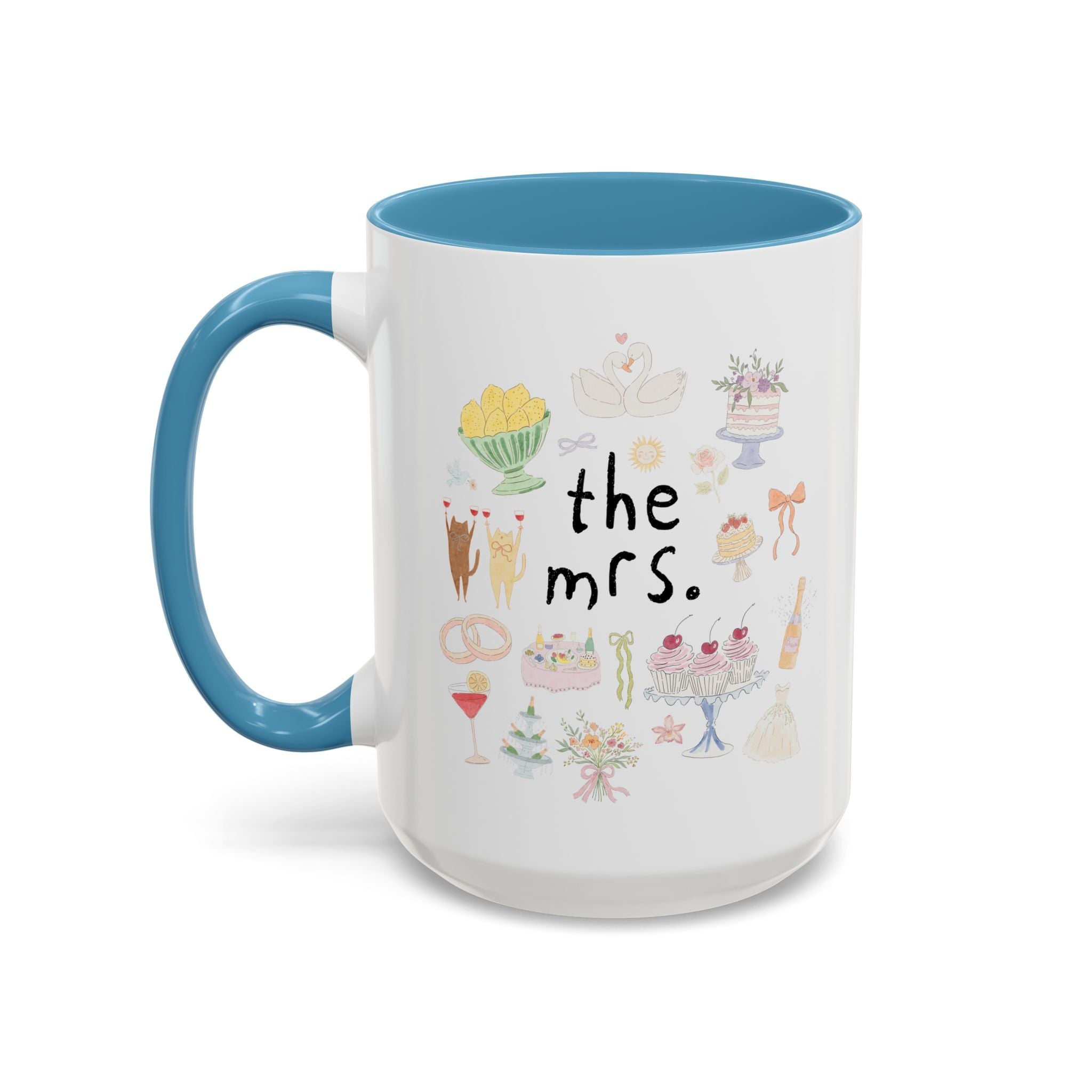 The Mrs. Coffee Mug with Cute Doodles - Opal and June