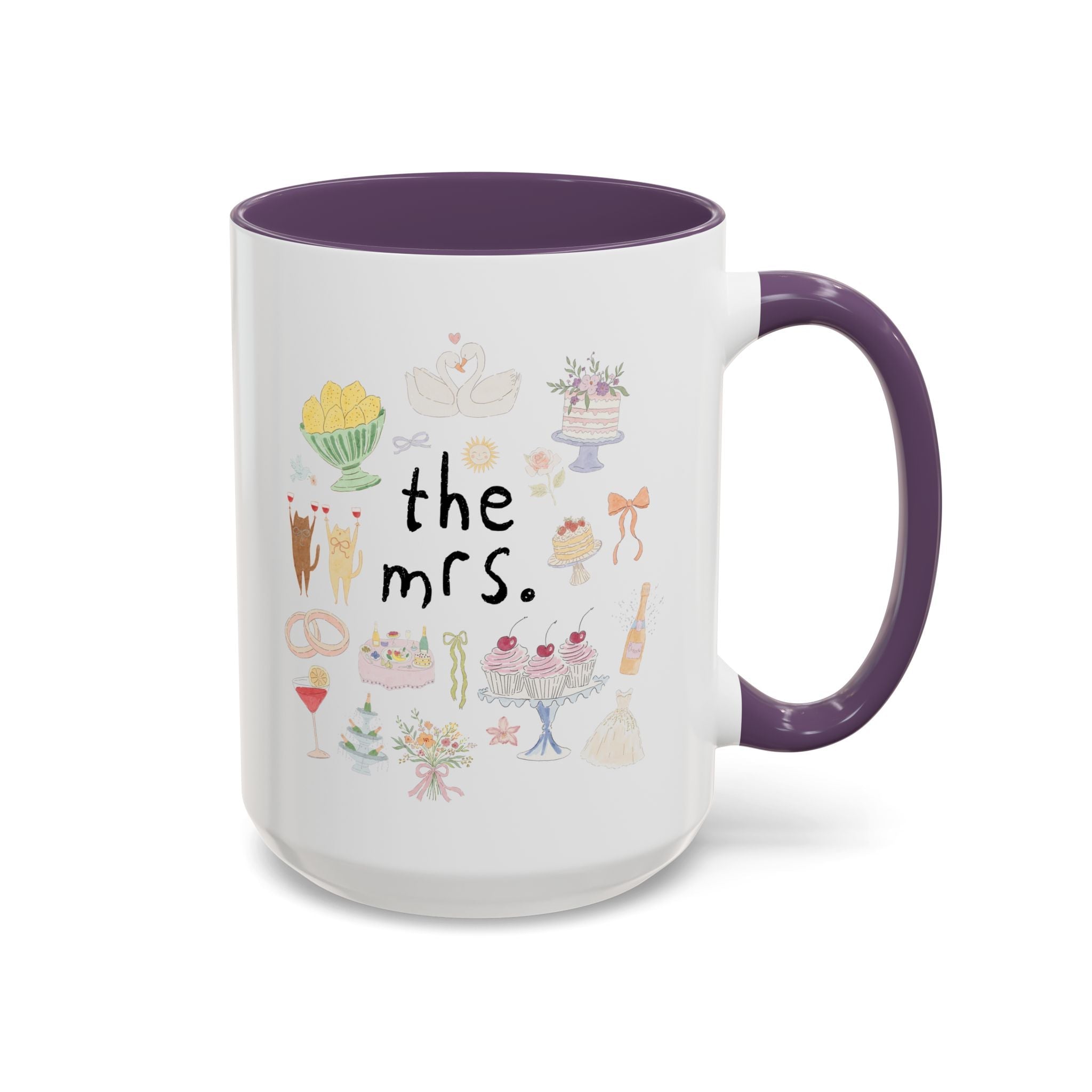 The Mrs. Coffee Mug with Cute Doodles - Opal and June