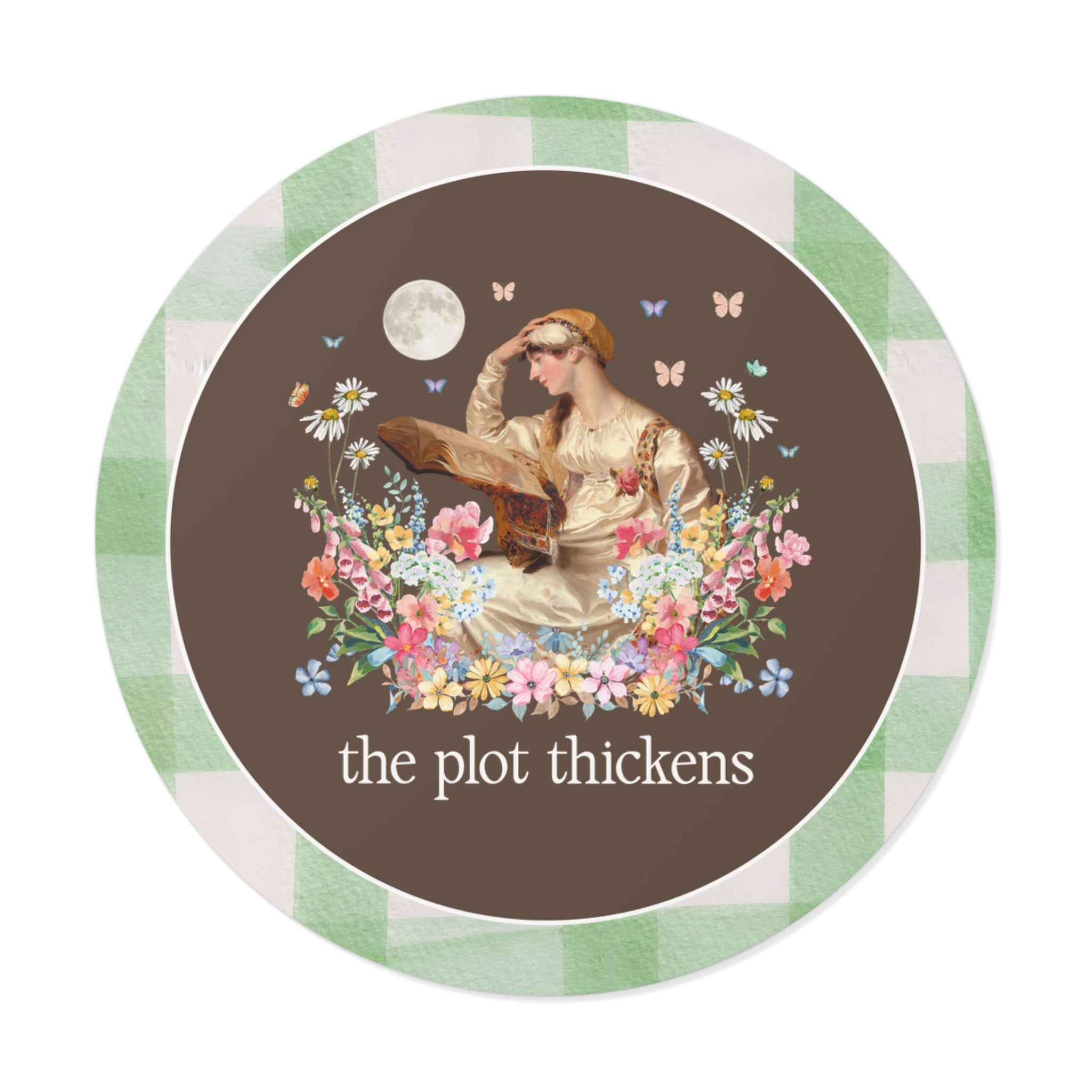 The Plot Thickens Art History Bookish Sticker - Opal and June