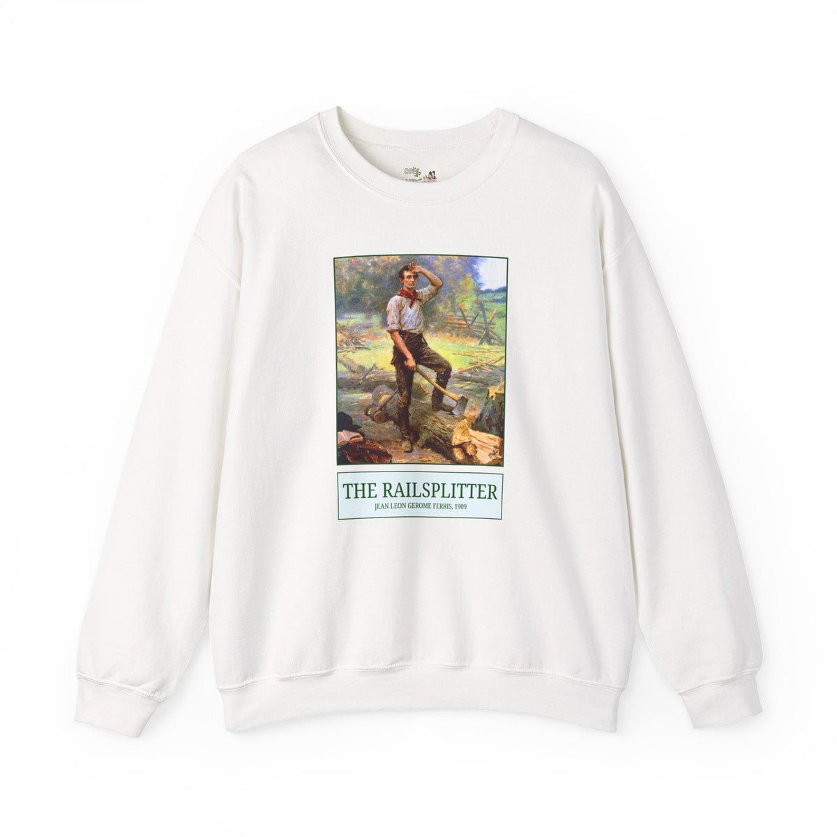 The Railsplitter Art History Sweatshirt: Abraham Lincoln 19th Century American History Buff Gift, History Teacher, Early American Historian - Opal and June