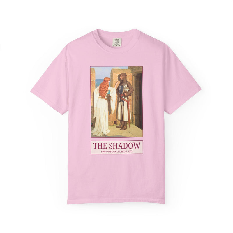 The Shadow by Edmund Blair Leighton, Famous Painting, Greek Mythology, 19th Century English Painter, Pre - Raphaelite Medieval Art History Tee - Opal and June